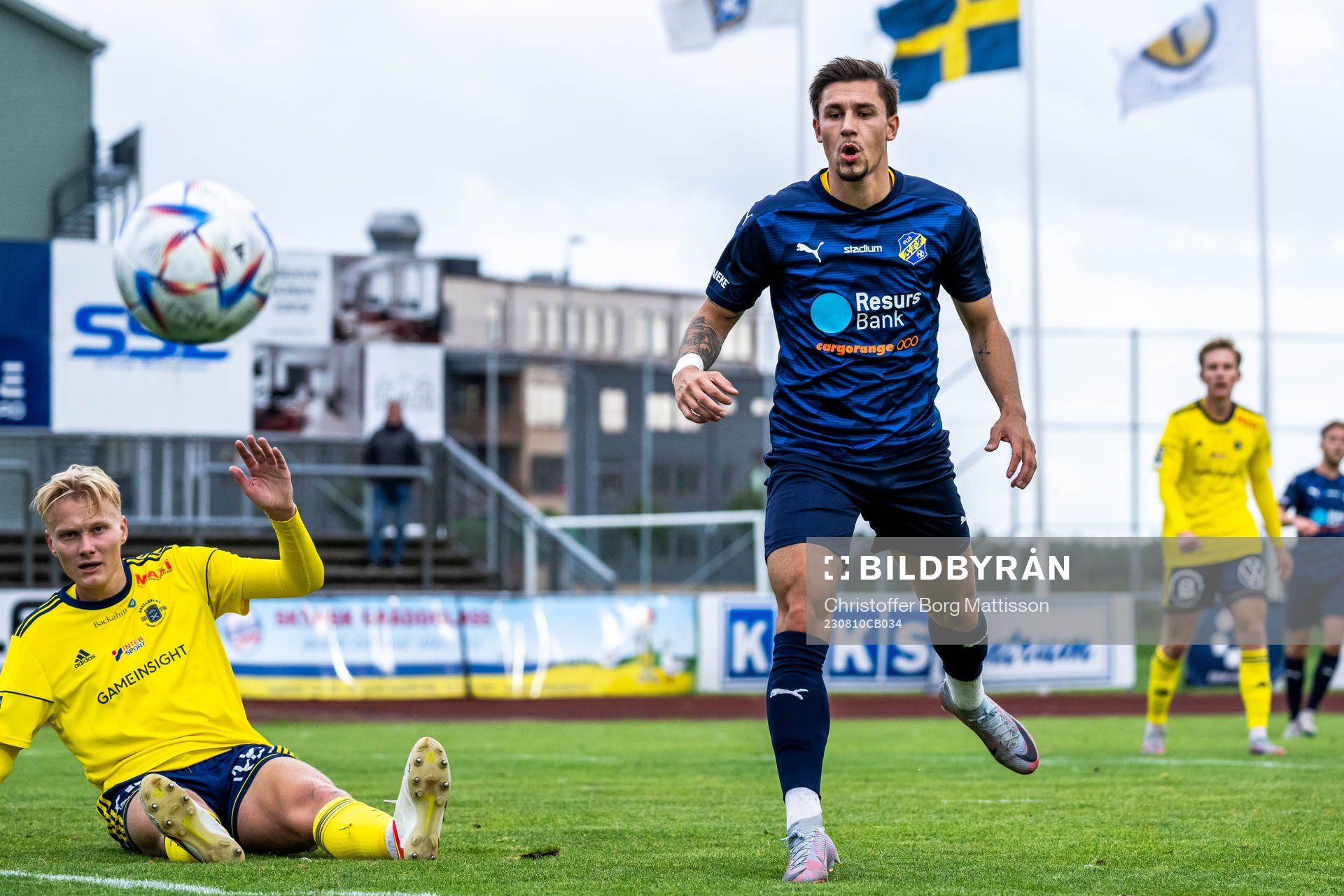 Ängelholms Filip Örnblom och Eskilsminne IFs André