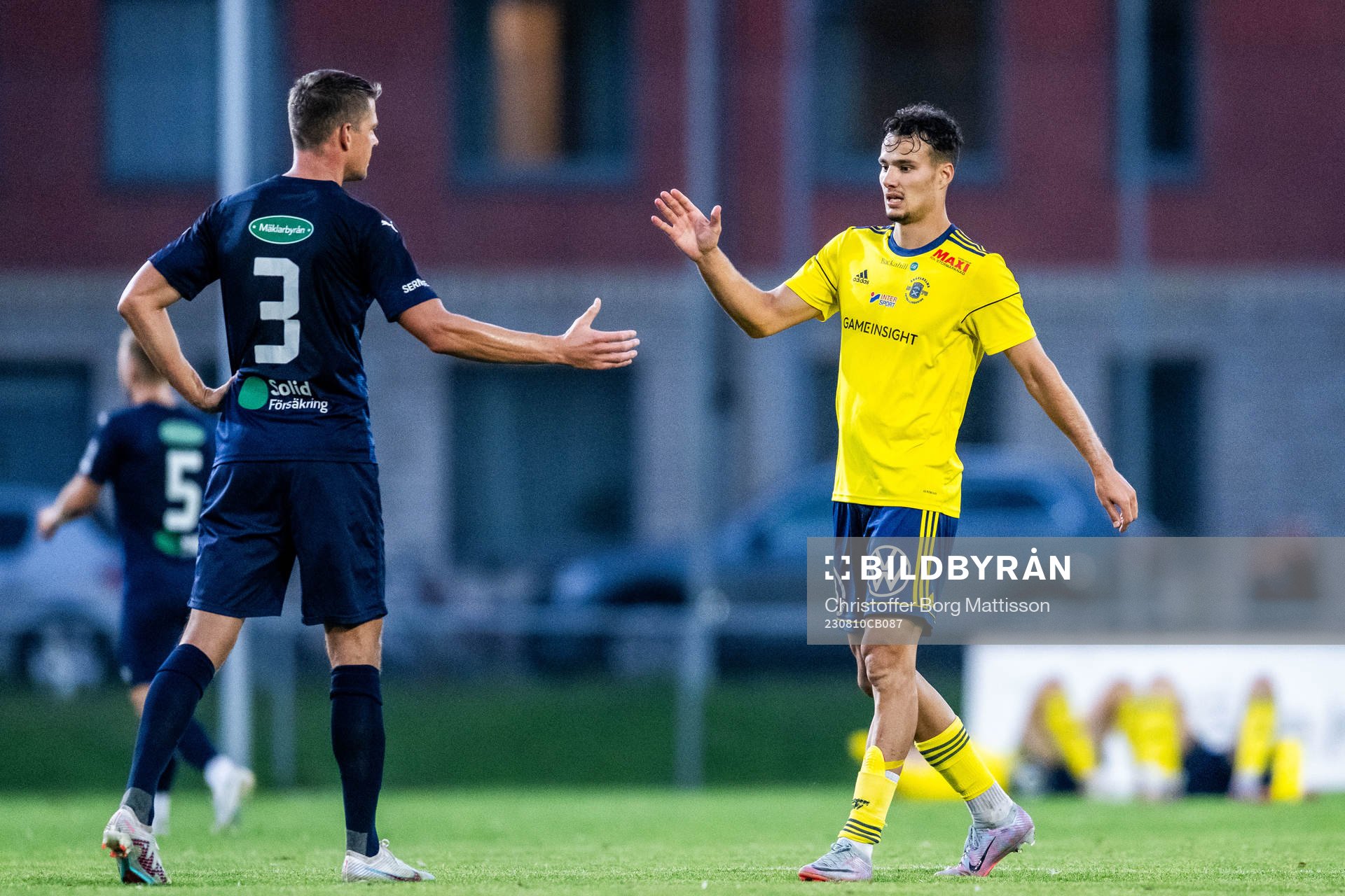Eskilsminne IFs Fredrik Liverstam och Ängelholms Assad Al
