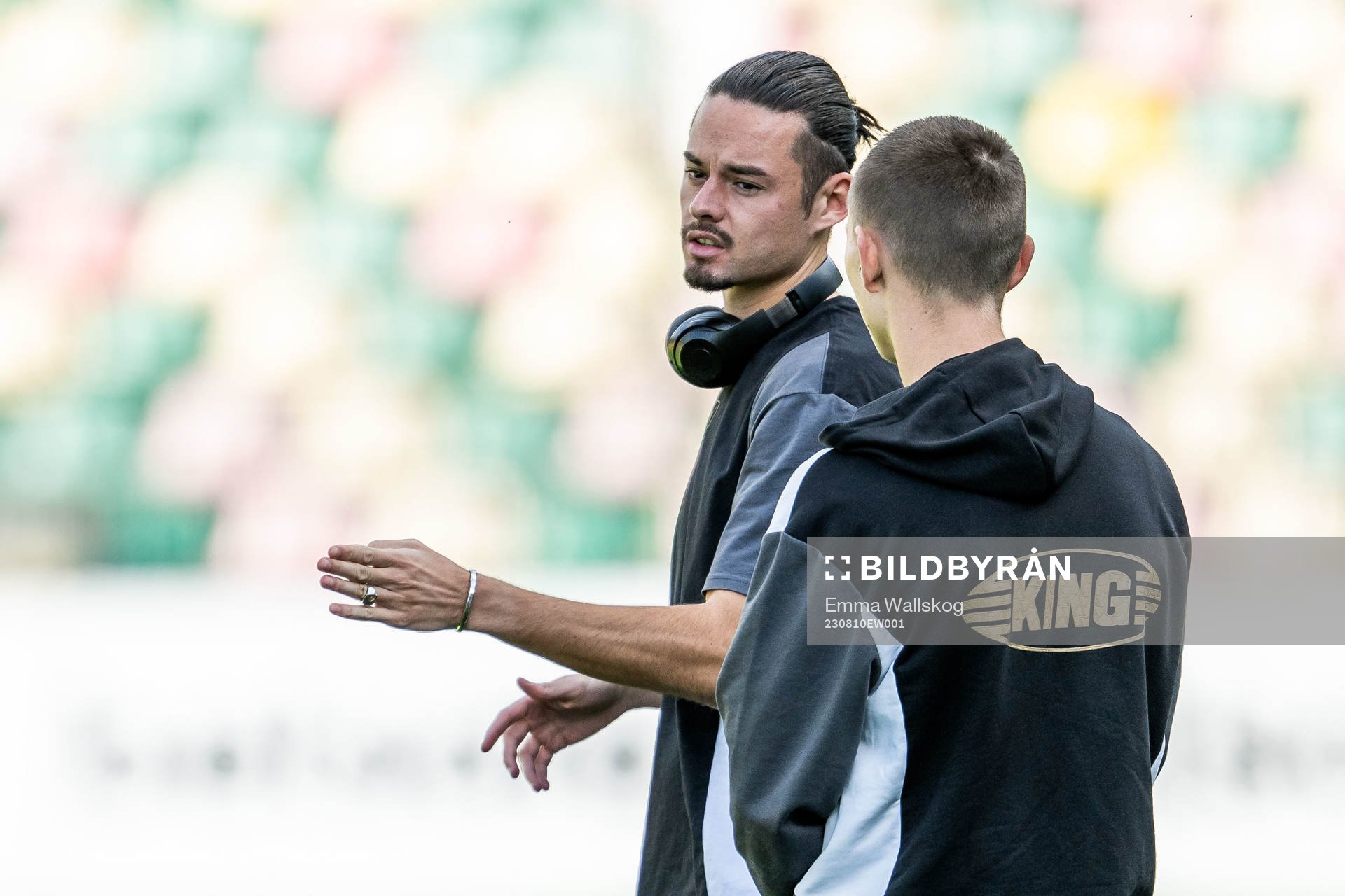 Amor Layouni and Kristoffer Lund Hansen of Häcken
