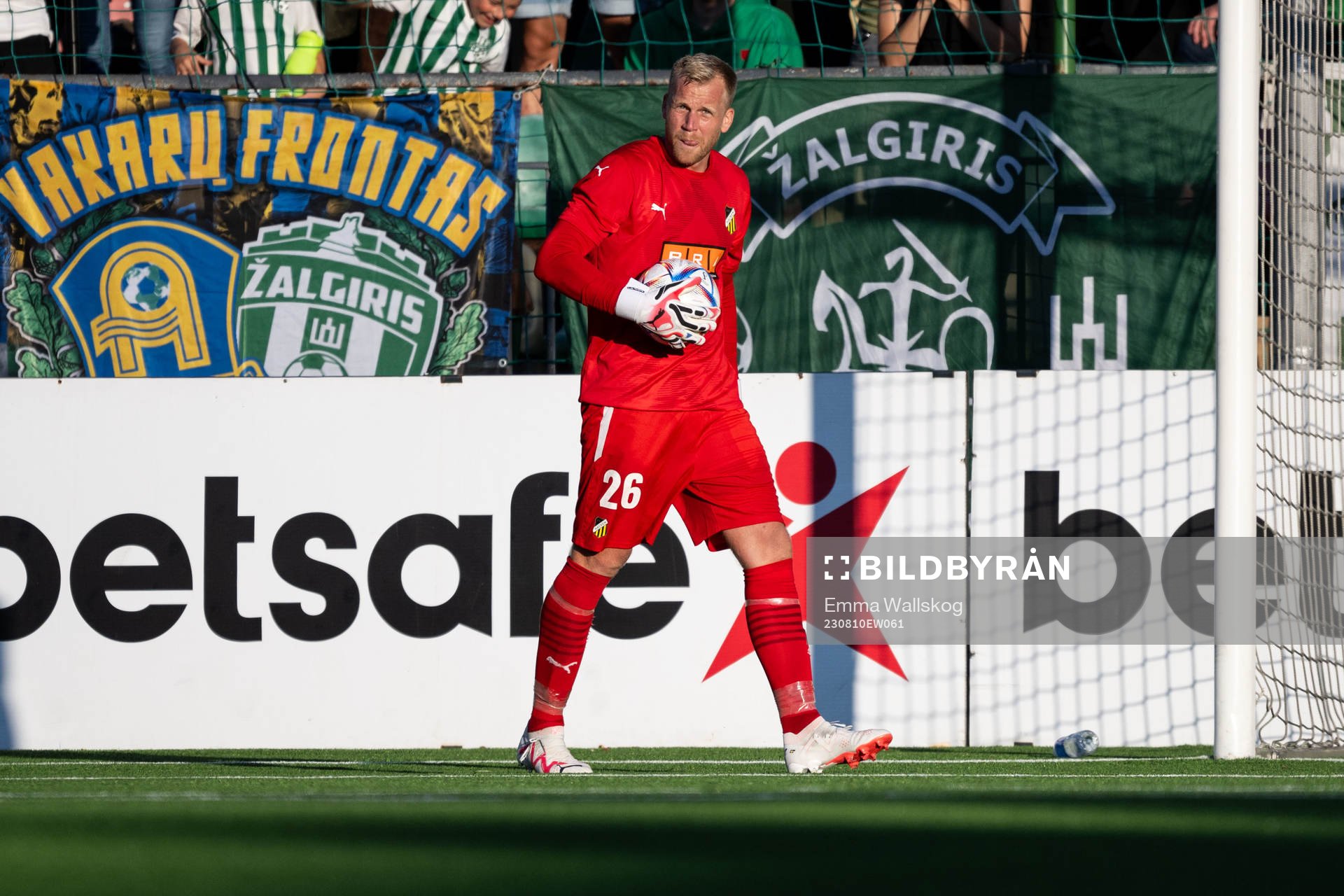 Goalkeeper Peter Abrahamsson