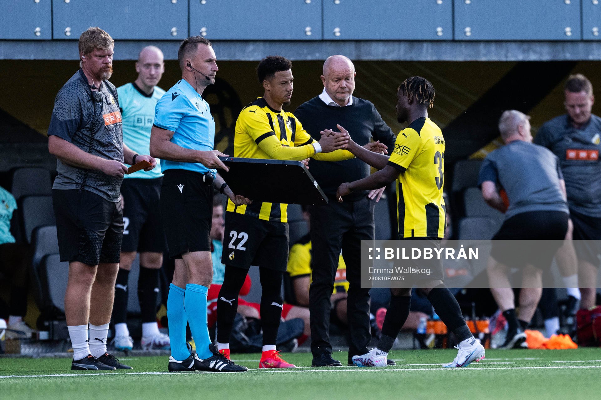 Tobias Sana, Per-Mathias Høgmo, head coach and Ibrahim