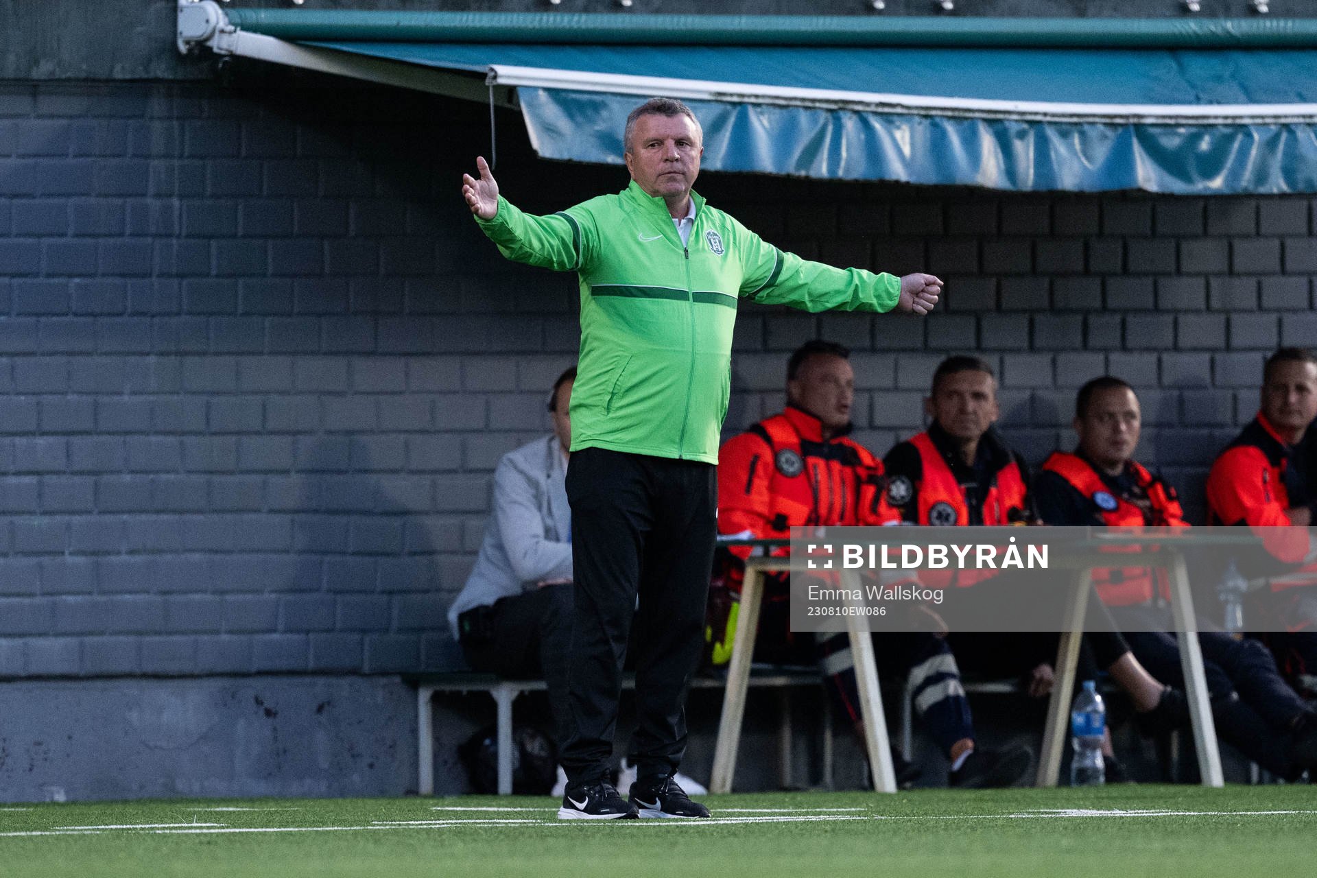 Vladimir Cheburin, head coach of Zalgiris Vilnius reacts