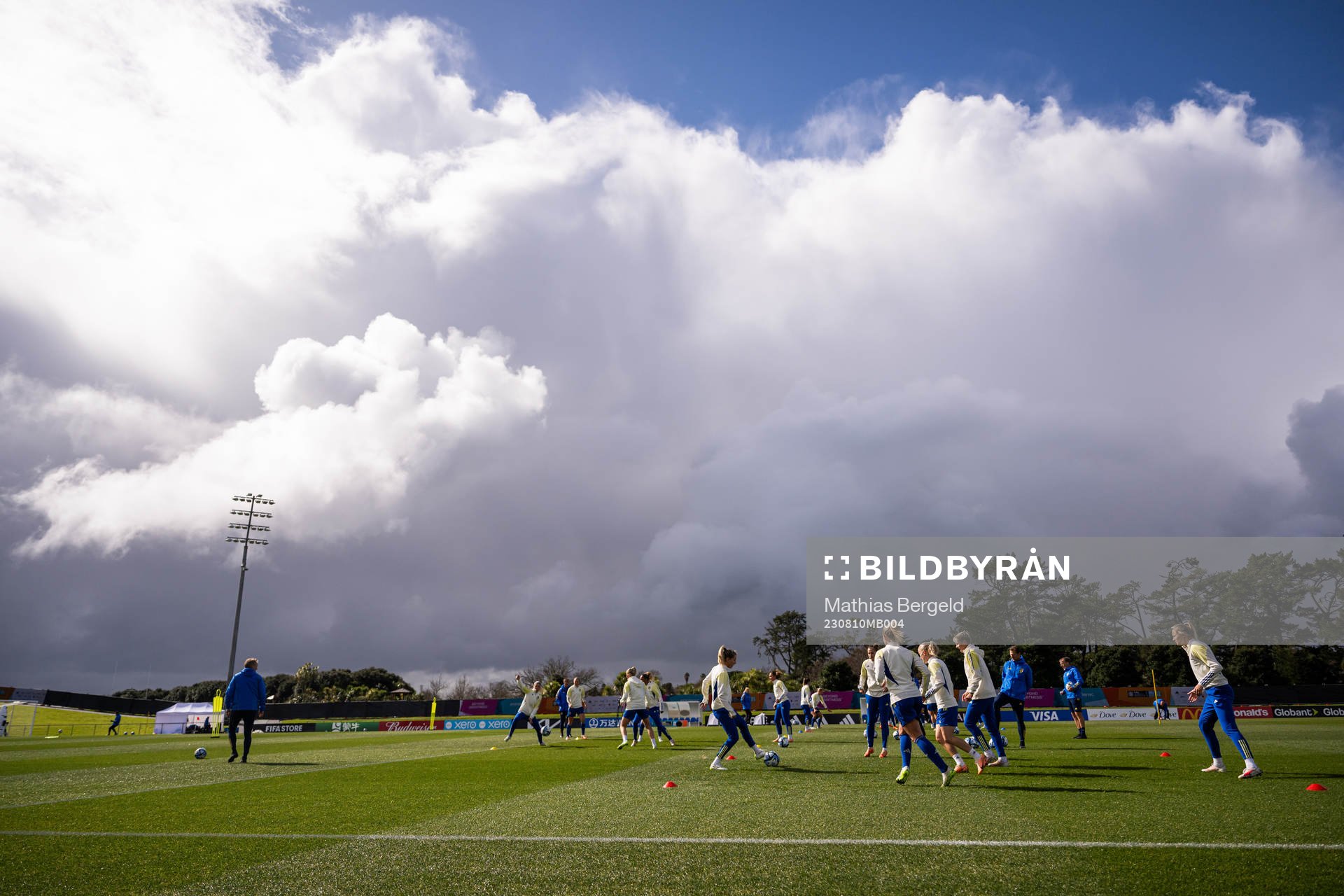 Players of the Swedish women's national football team at a