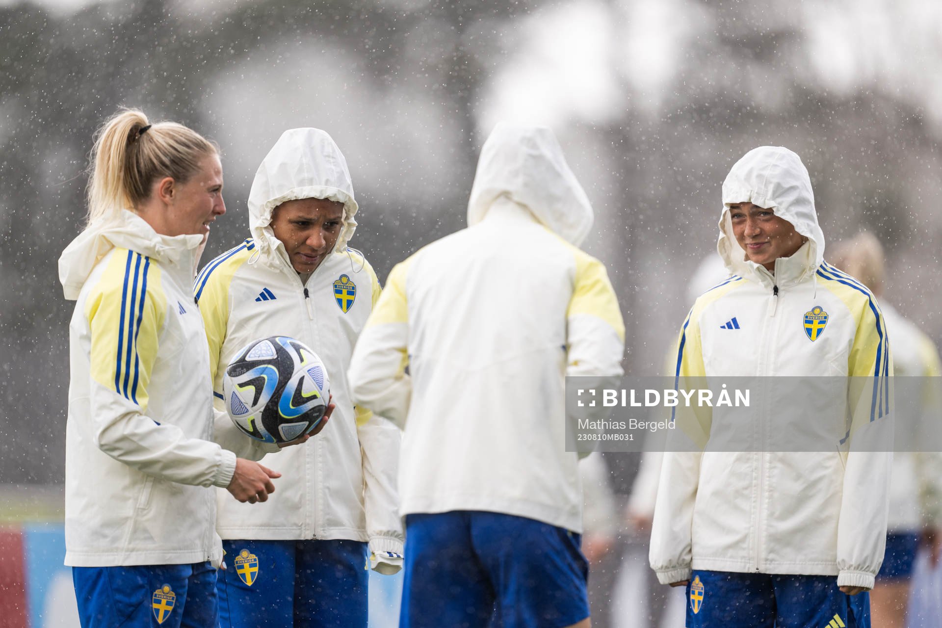 Rebecka Blomqvist, Madelen Janogy and Hanna Bennison of the