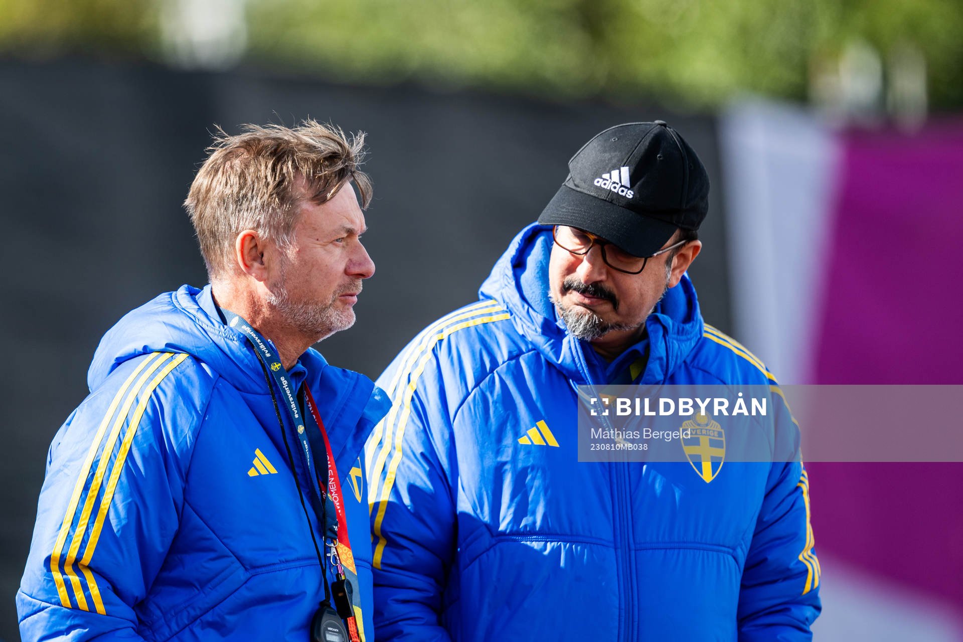 Head coach Peter Gerhardsson and Medical doctor Houman
