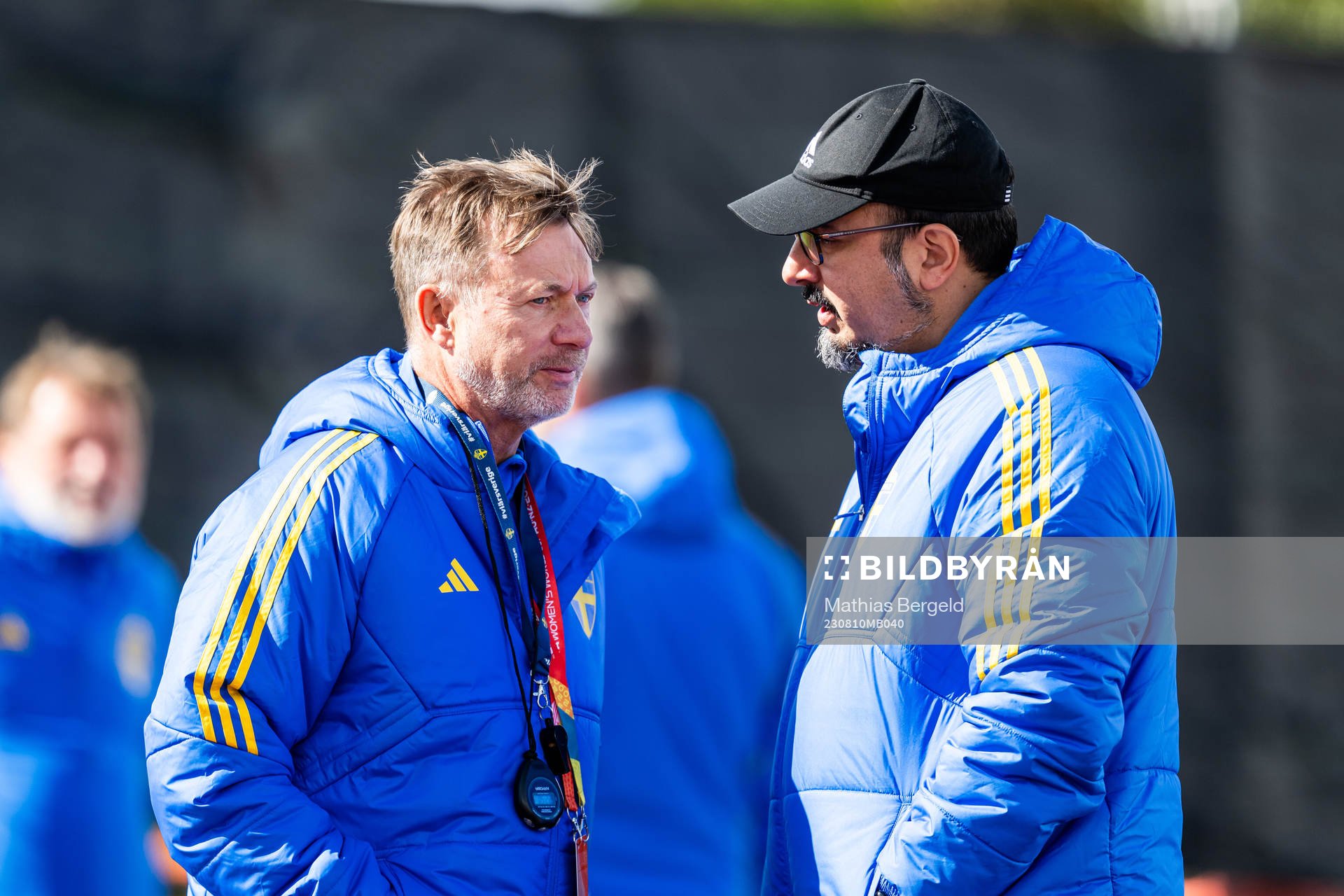 Head coach Peter Gerhardsson and Medical doctor Houman