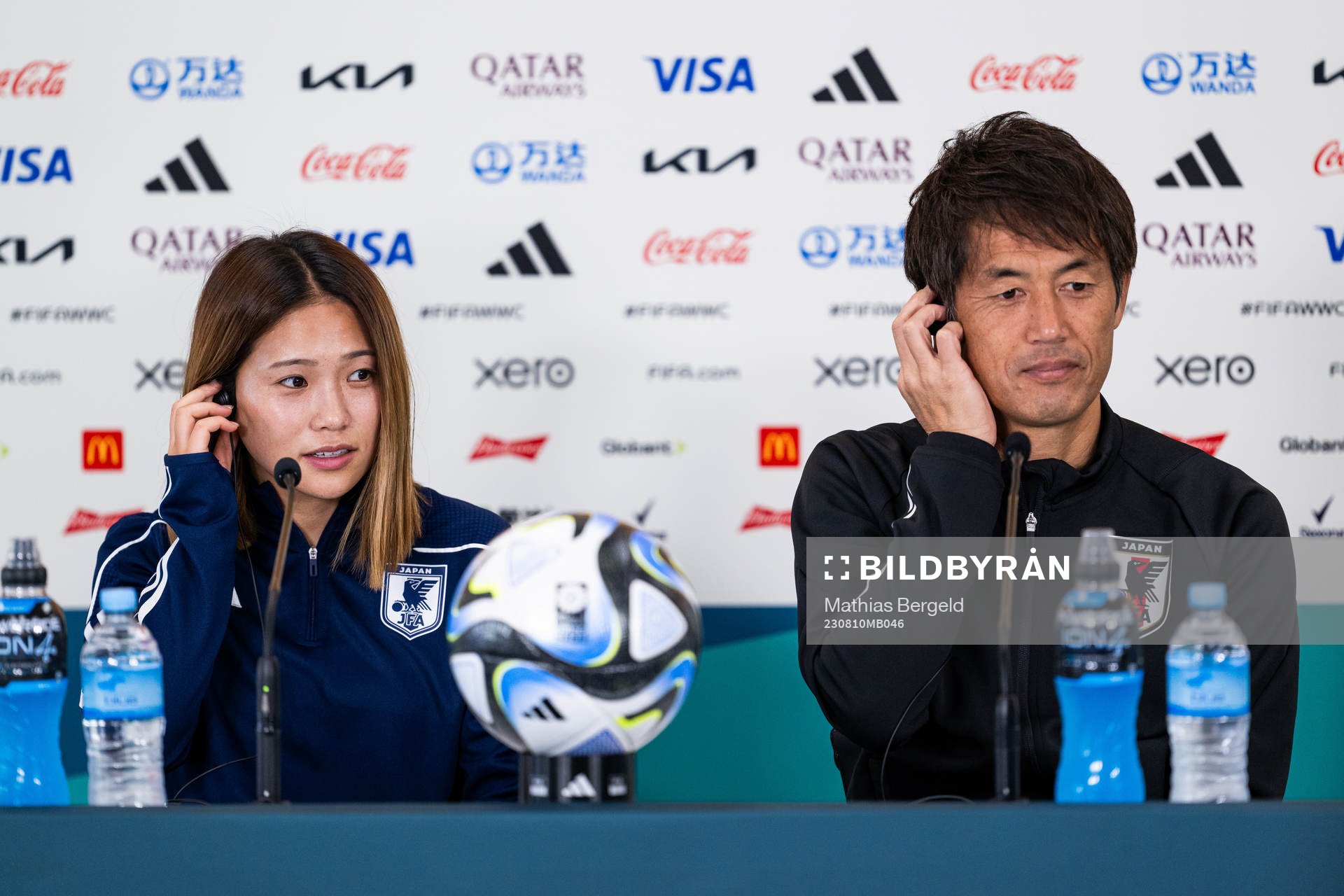 Fuka Nagano and head coach Ikeda Futoshi of the Japanese