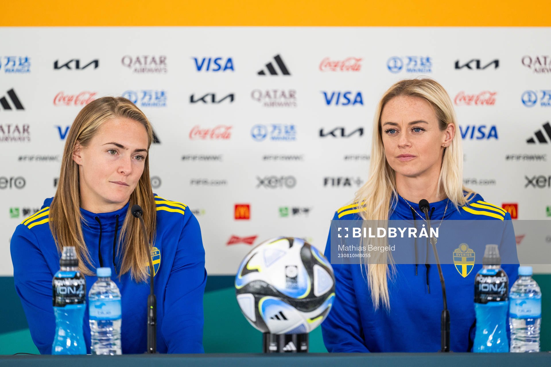Magdalena Eriksson and Amanda Ilestedt of the Swedish