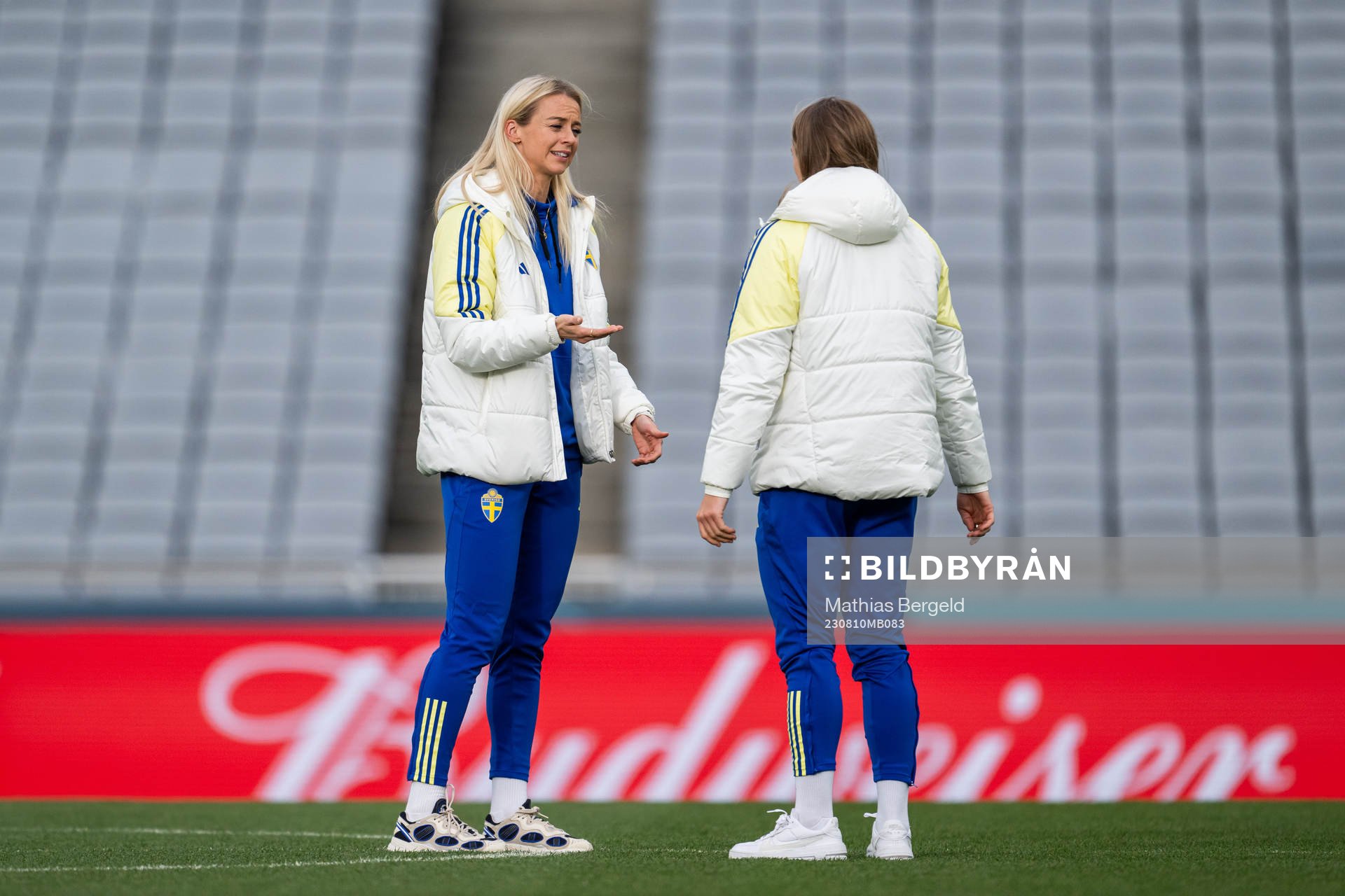 Amanda Ilestedt and Magdalena Eriksson of the Swedish