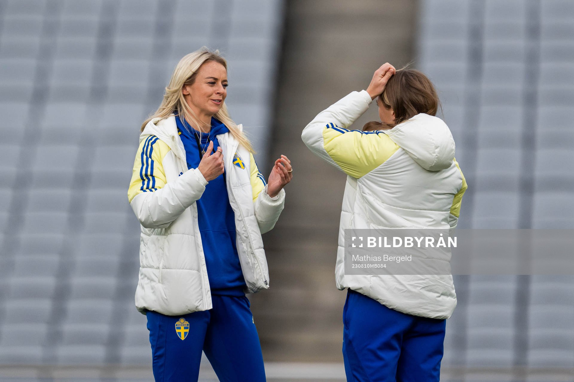 Amanda Ilestedt and Magdalena Eriksson of the Swedish