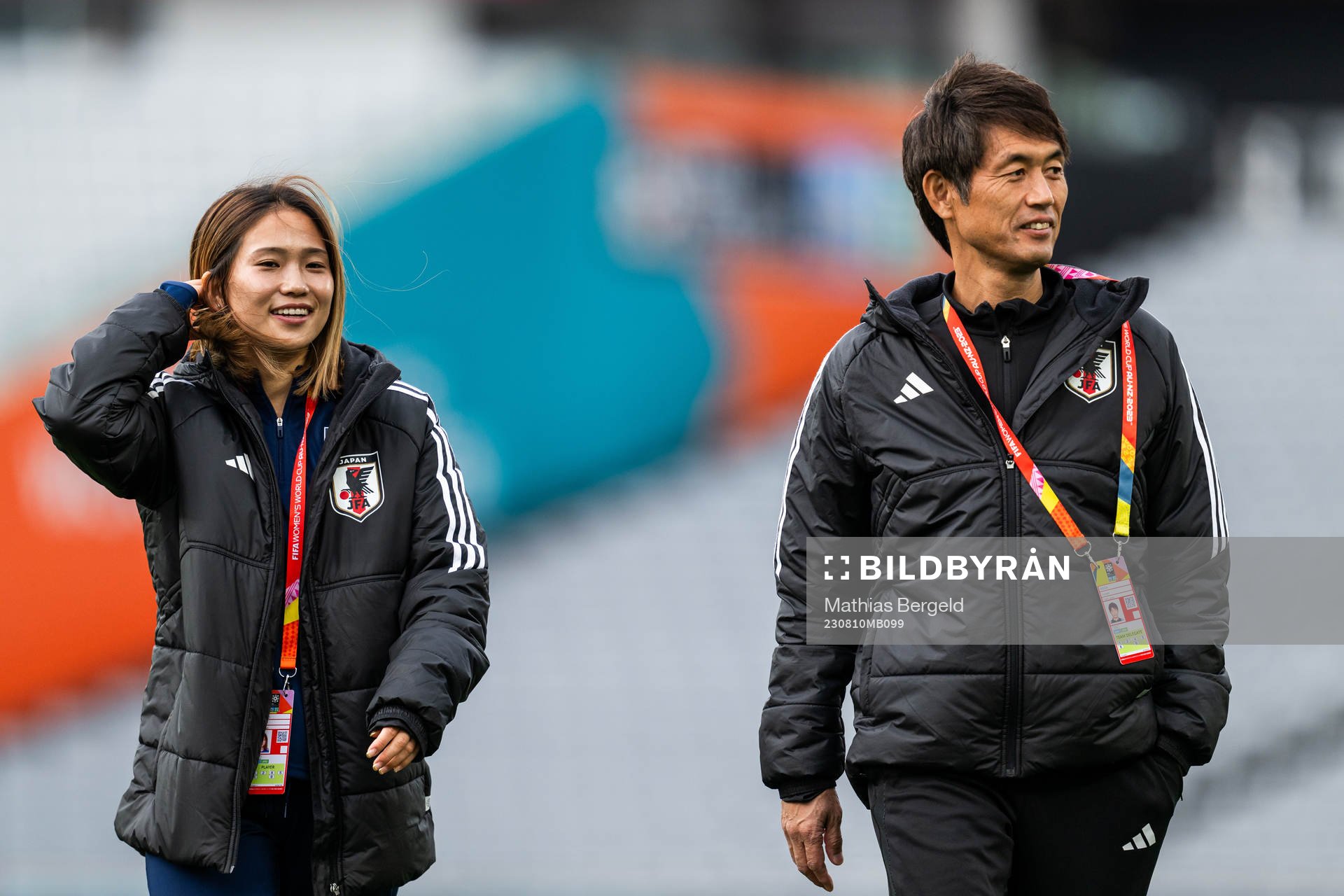 Fuka Nagano and head coach Ikeda Futoshi of the Japanese