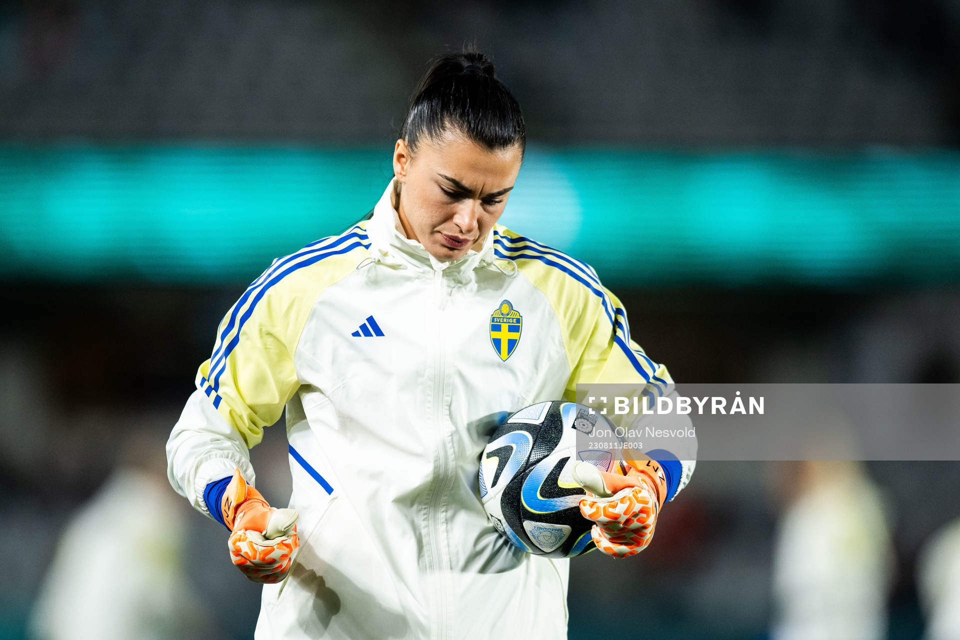 goalkeeper Zecira Musovic of Sweden