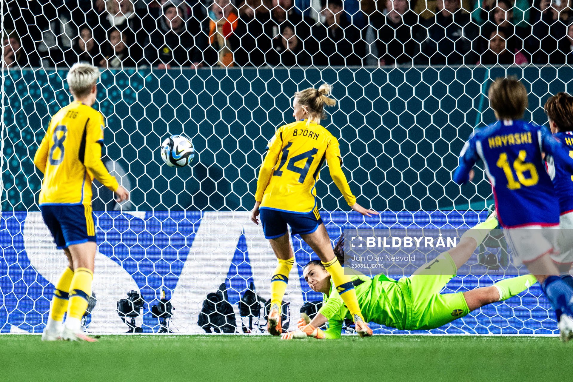 Goalkeeper Zecira Musovic of Sweden
