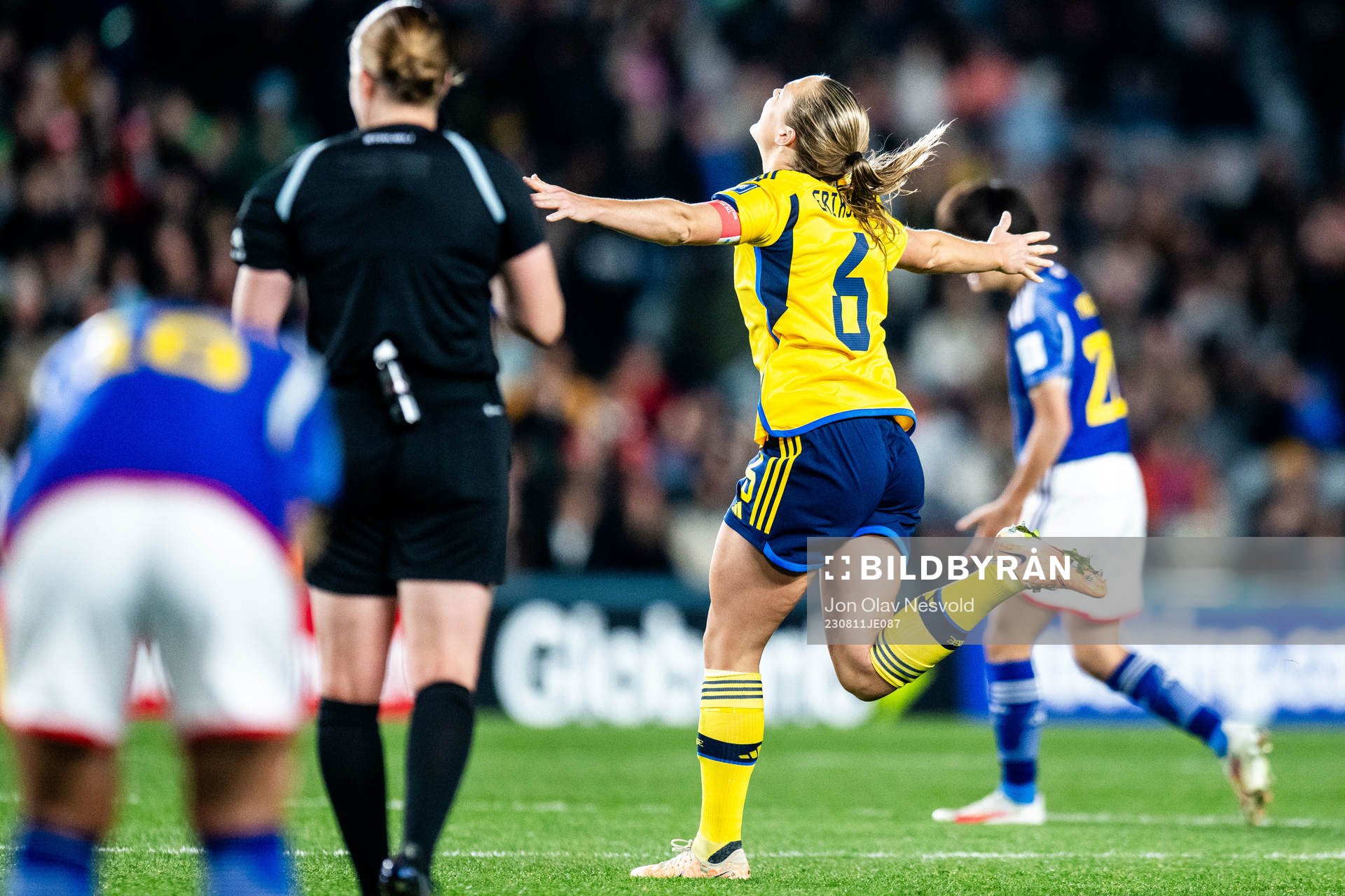 Magdalena Eriksson of Sweden celebrates