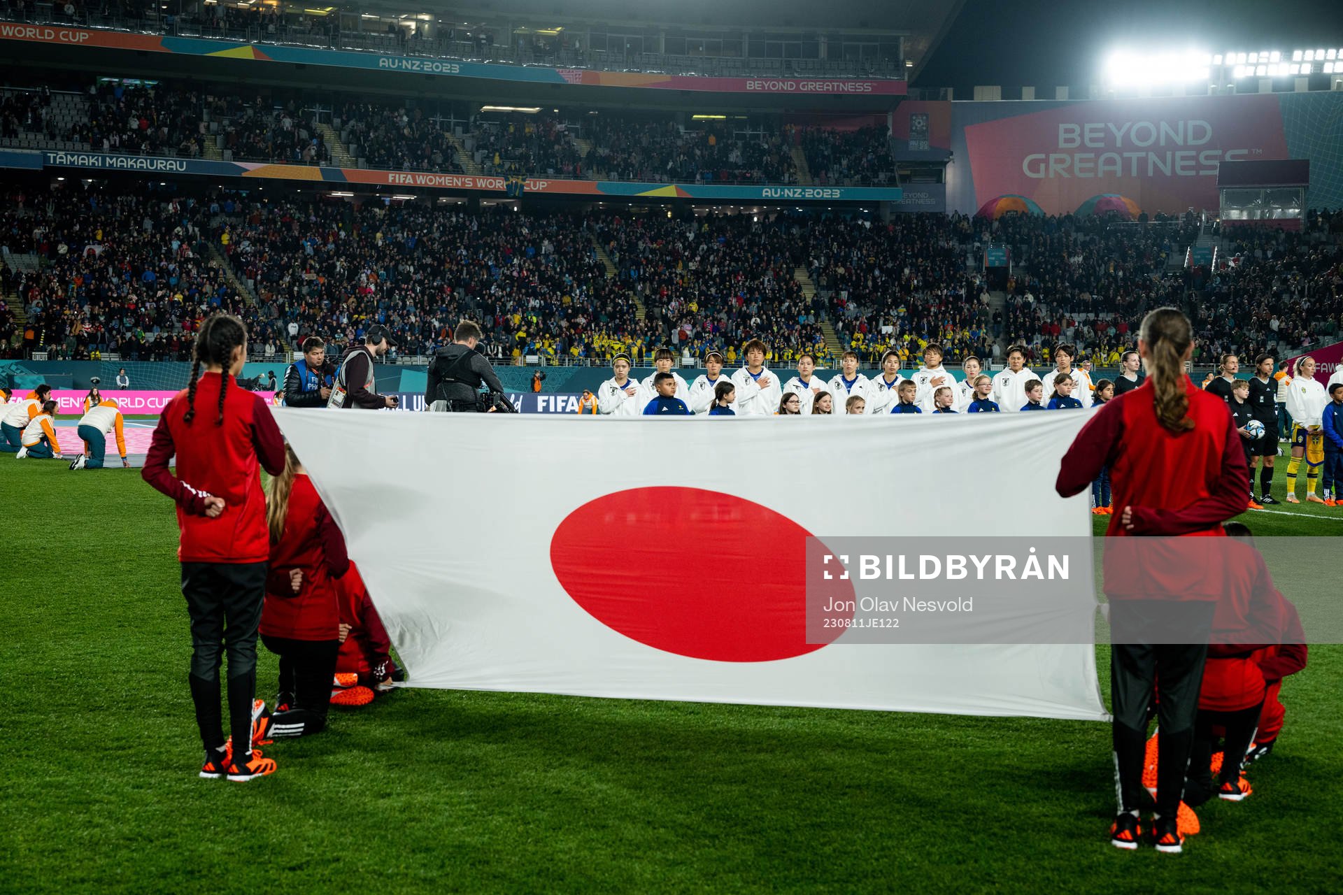 The flag of Japan