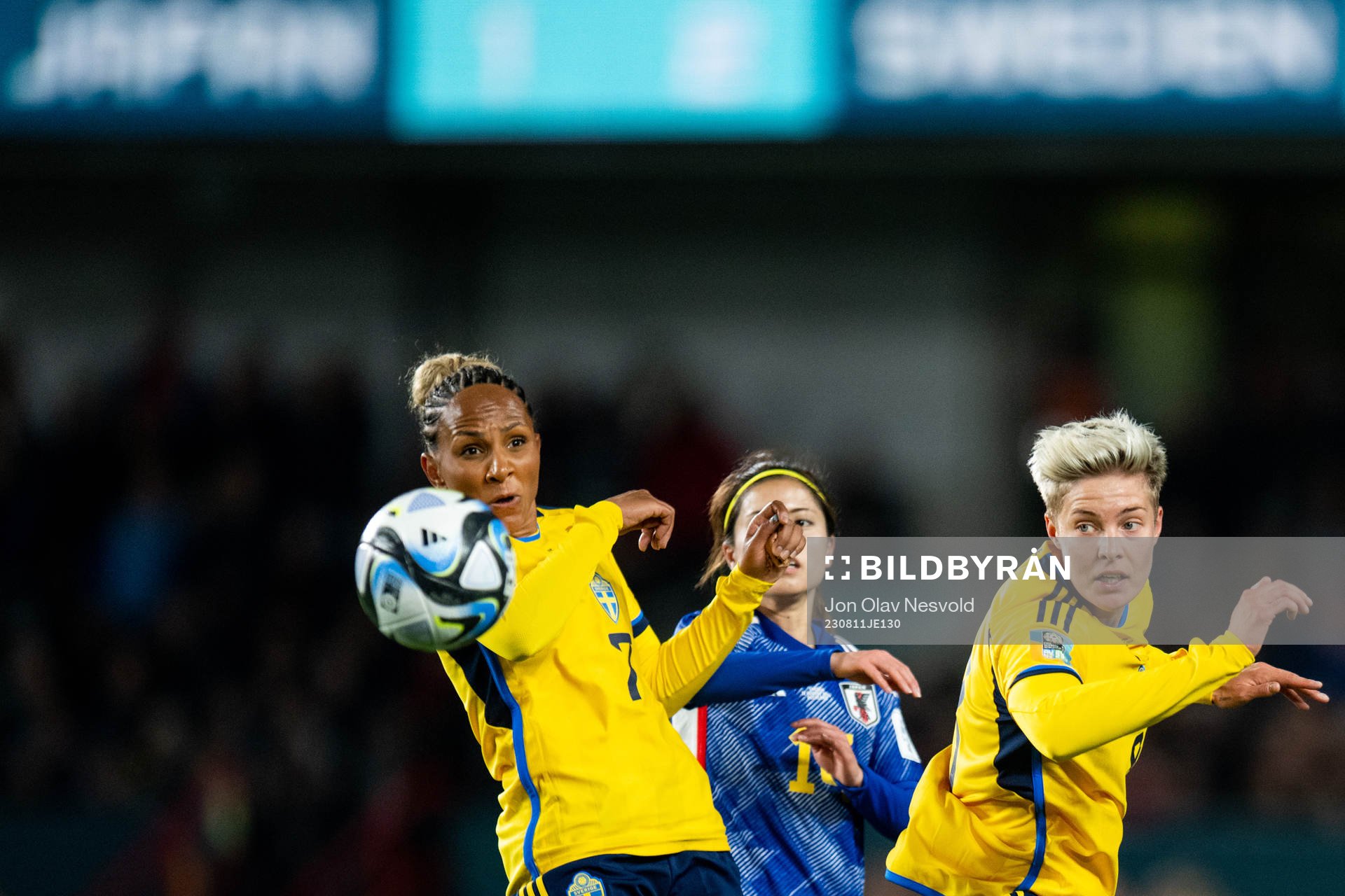 Madelen Janogy of Sweden and Lina Hurtig of Sweden