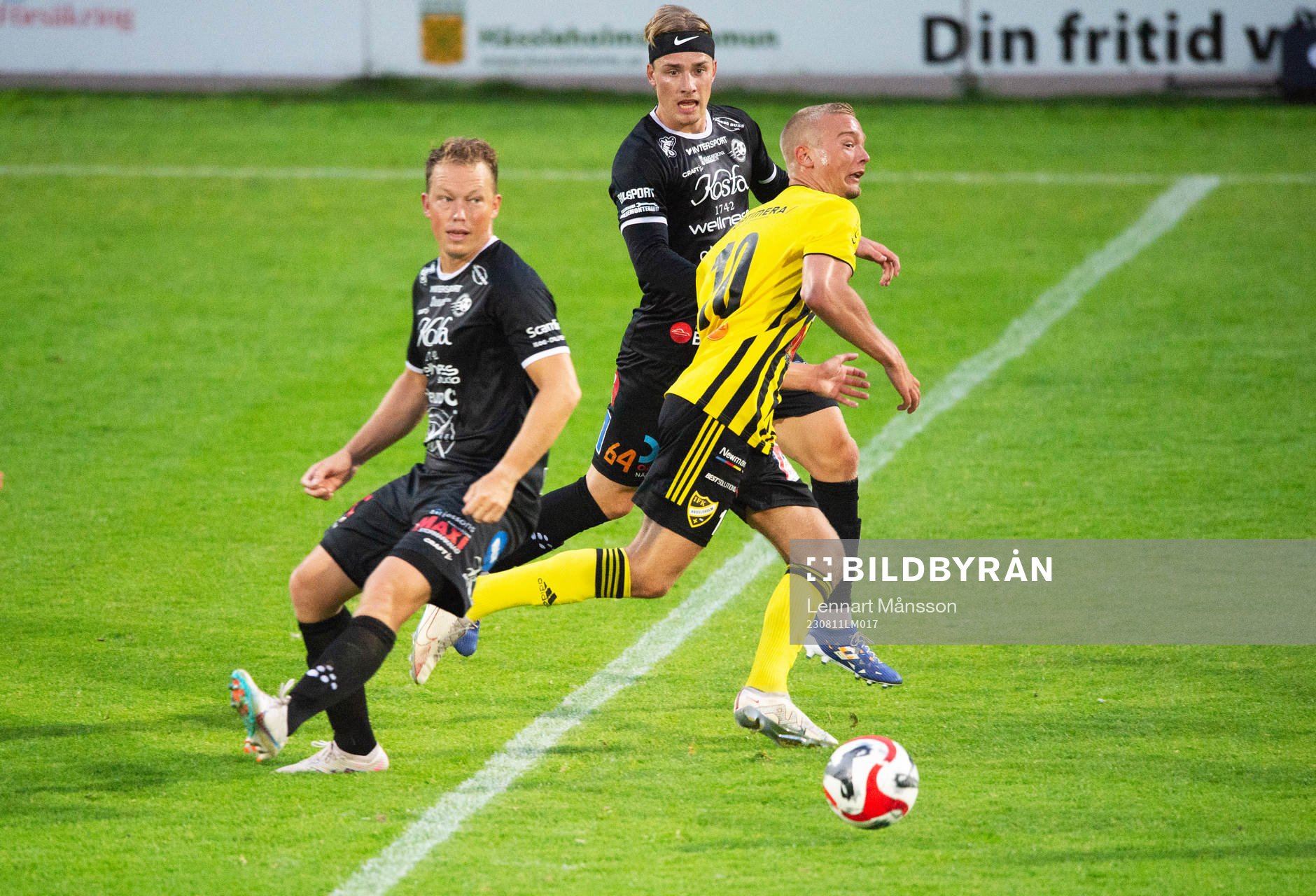 IFK Hässleholms Olle Kjellman Olblad i matchen i division