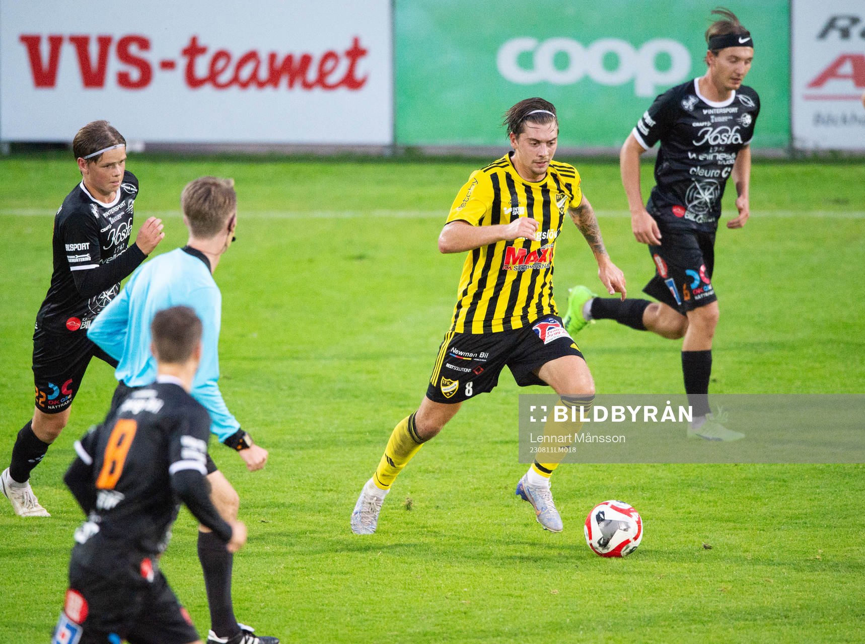 IFK Hässleholms Axel Winberg i matchen i division 2 mellan