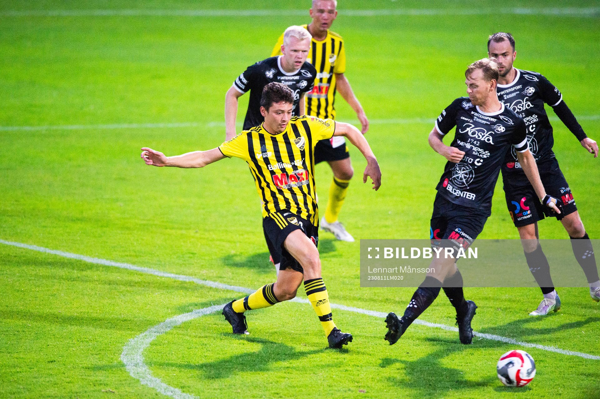 IFK Hässleholms Isak Orajärvi i matchen i division 2