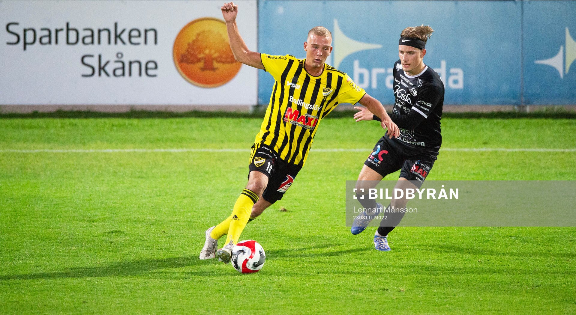 IFK Hässleholms Olle Kjellman Olblad i matchen i division