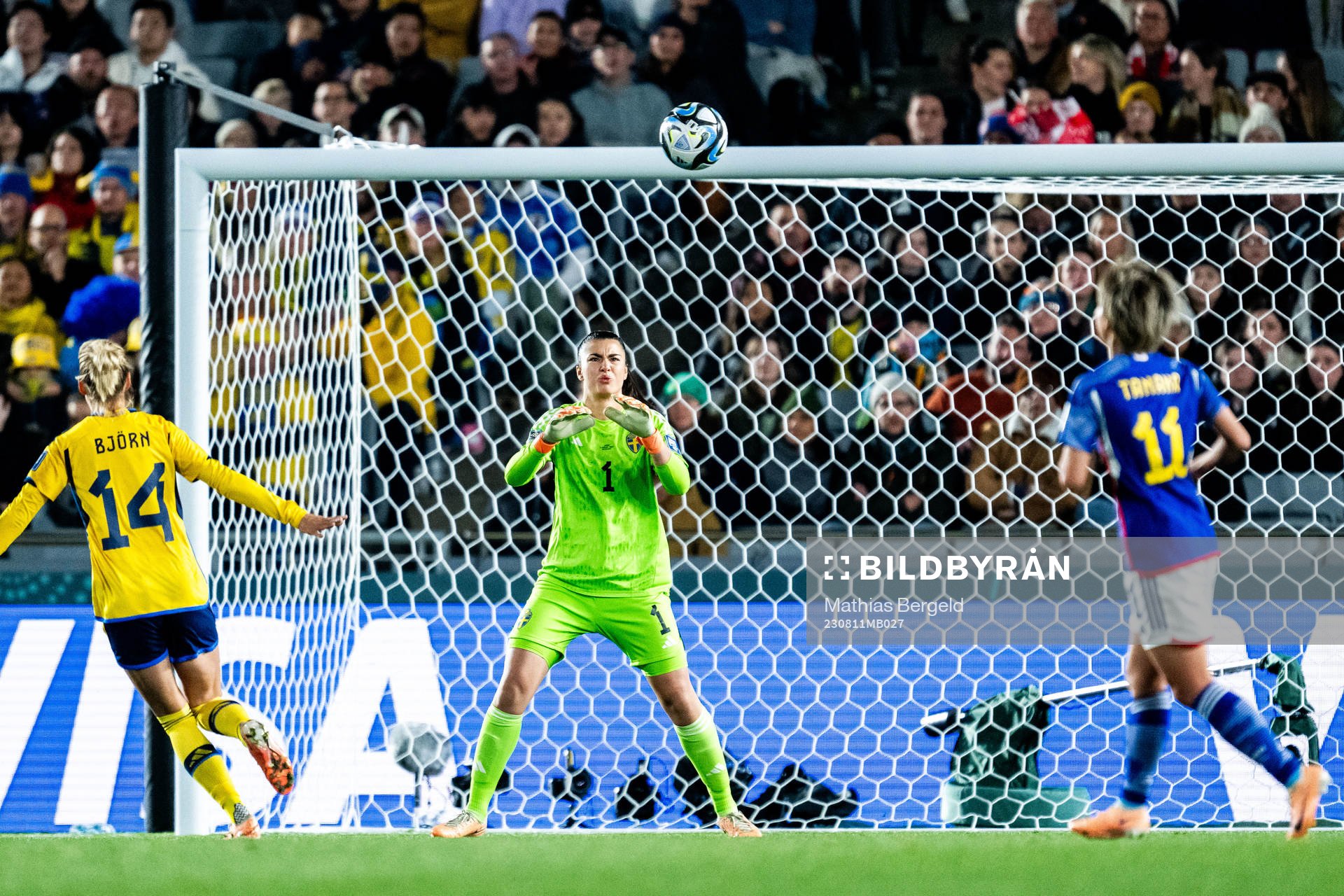 Goalkeeper Zecira Musovic of Sweden