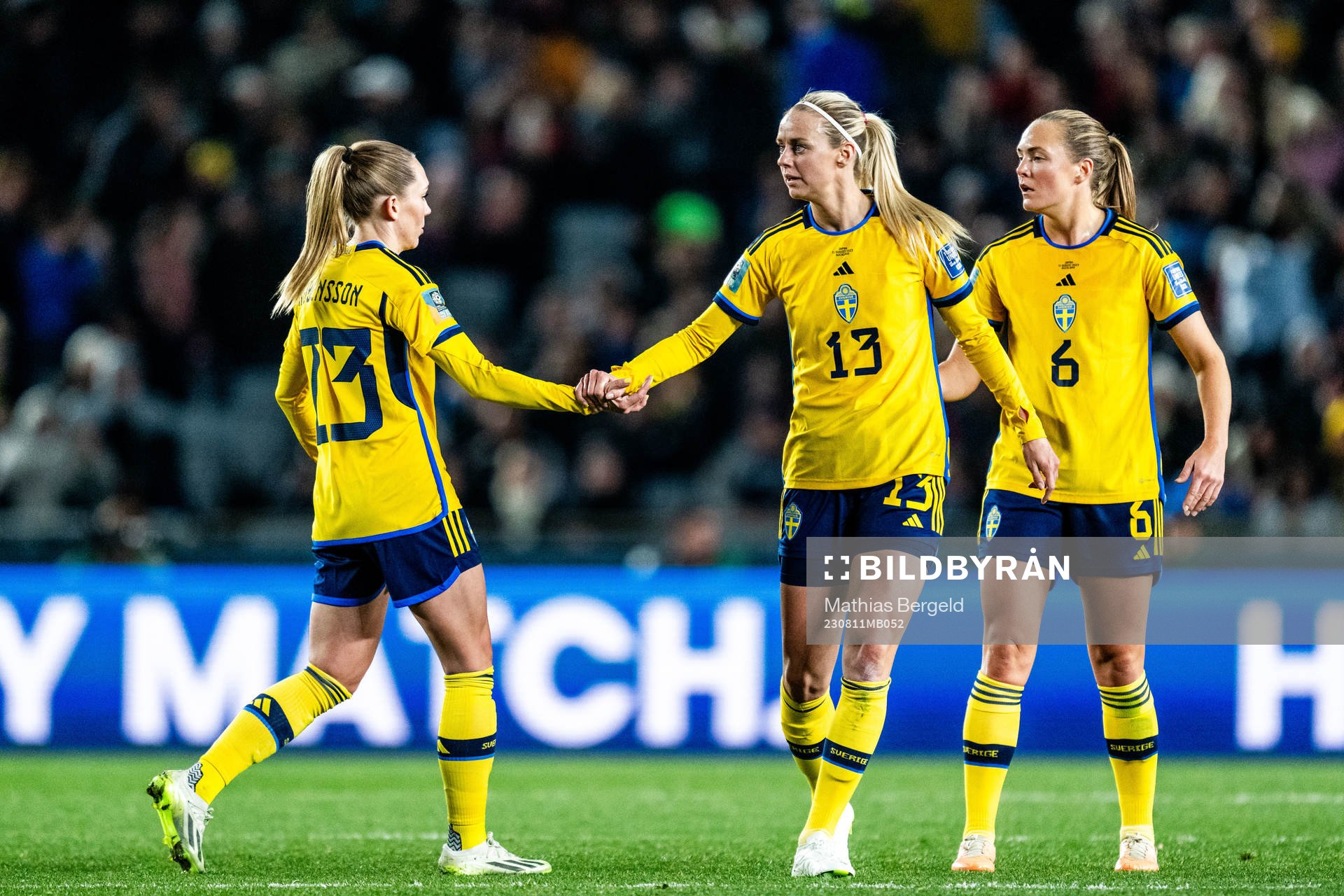 Elin Rubensson and Amanda Ilestedt of Sweden celebrates