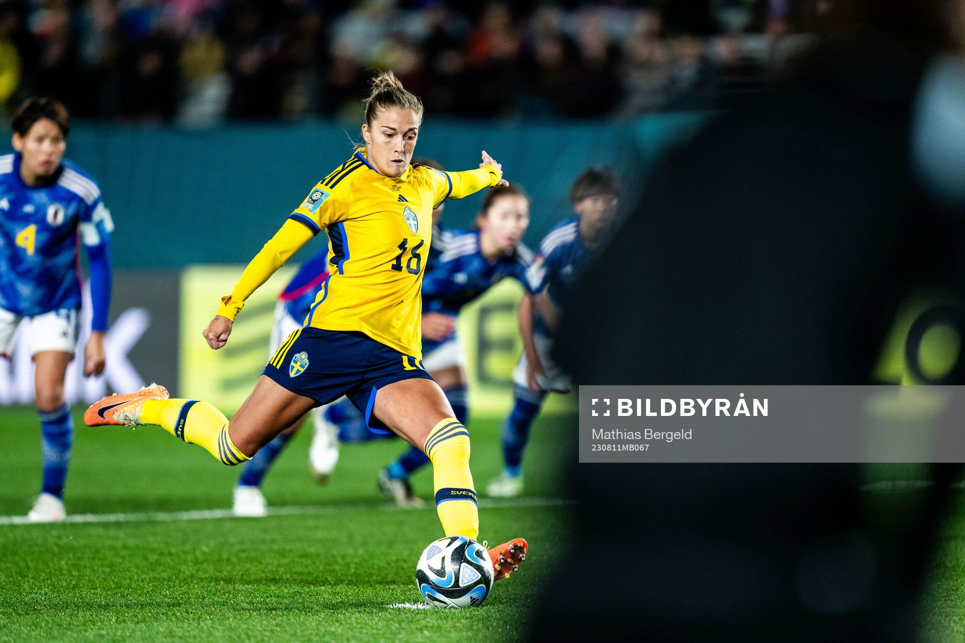 Filippa Angeldahl of Sweden scores 0-2
