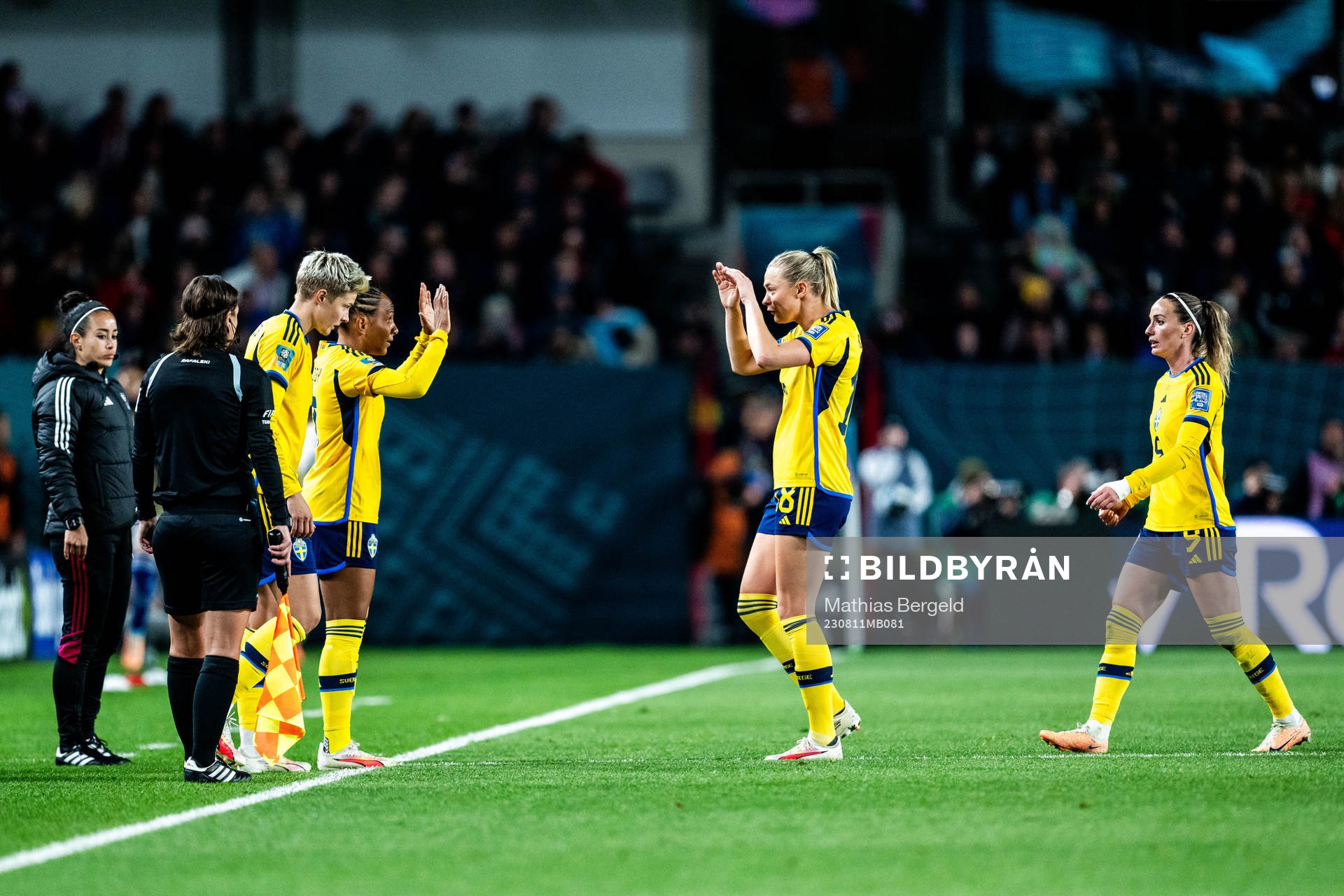 Lina Hurtig, Madelen Janogy, Fridolina Rolfö and Kosovare