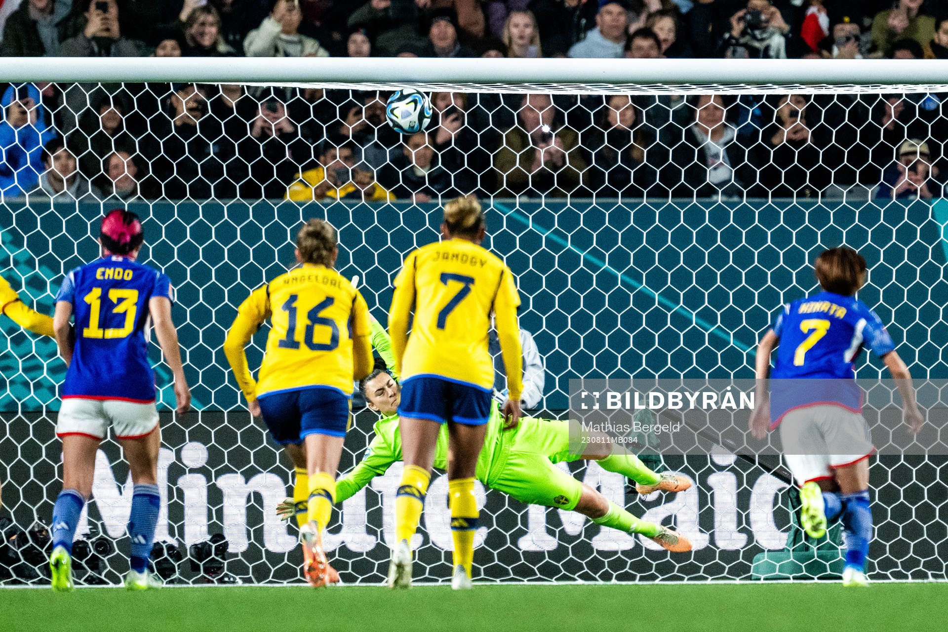 Goalkeeper Zecira Musovic of Sweden