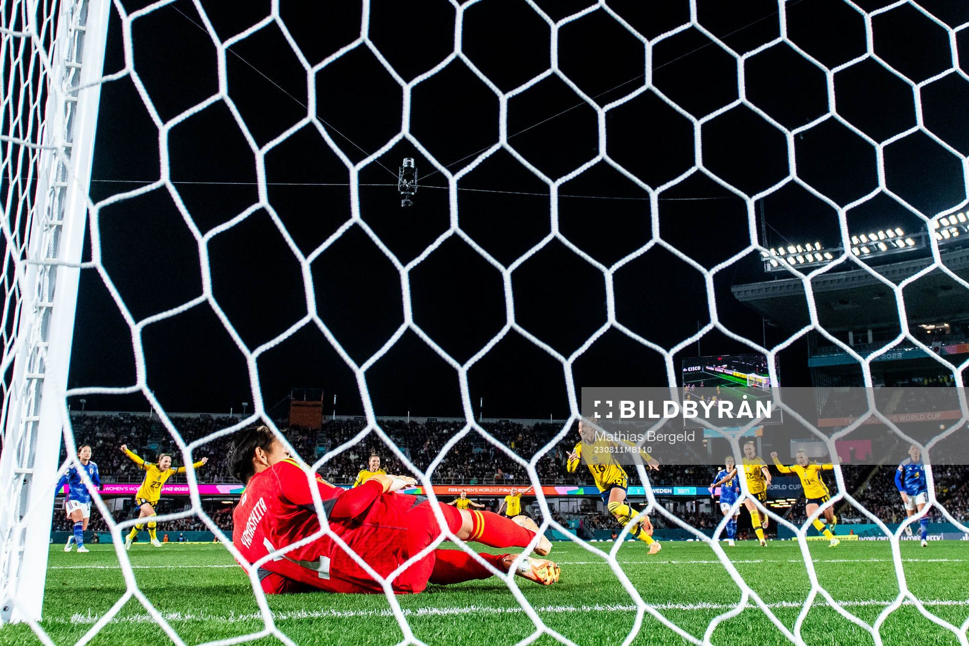 Filippa Angeldahl of Sweden celebrates
