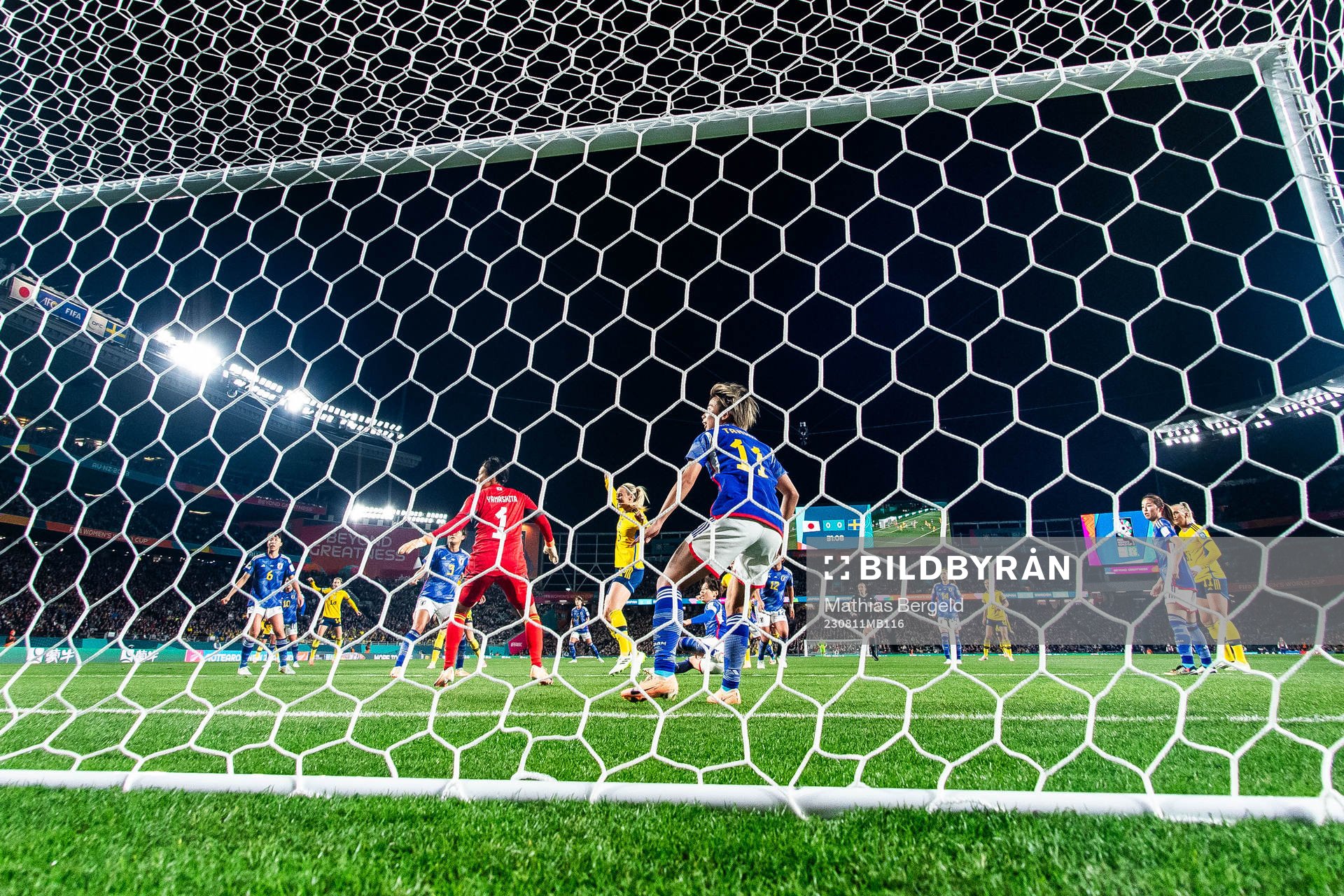 Amanda Ilestedt of Sweden celebrates