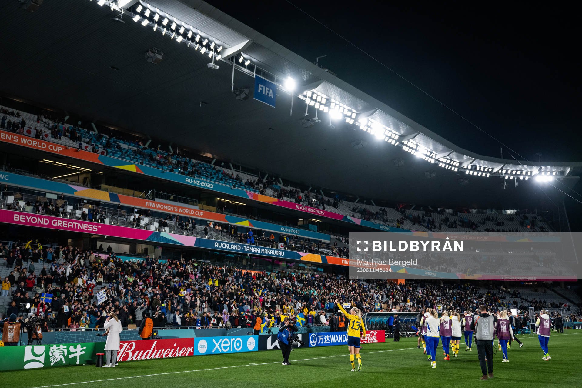 Amanda Ilestedt of Sweden celebrates
