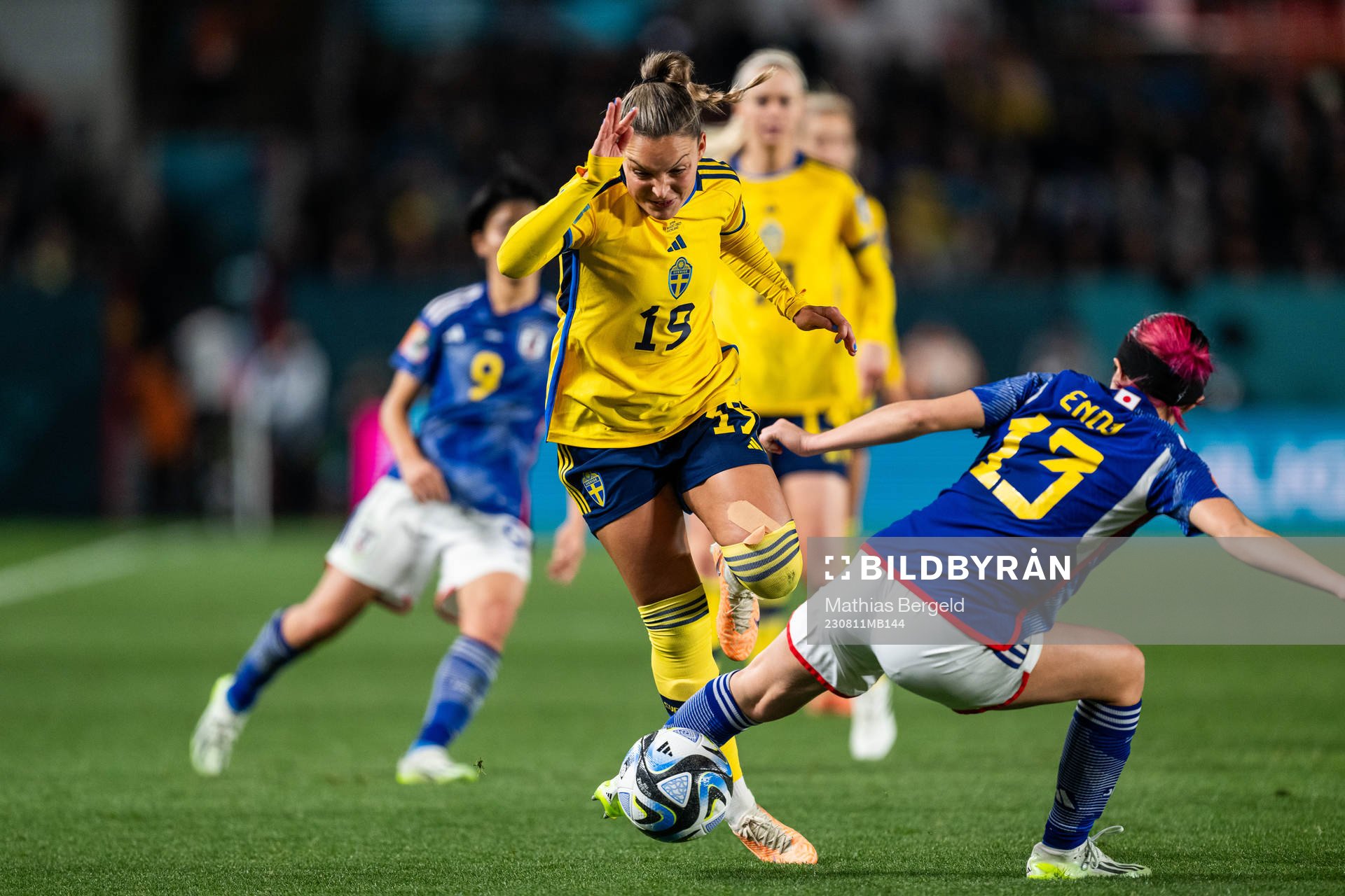 Johanna Rytting Kaneryd of Sweden and Jun Endo of Japan
