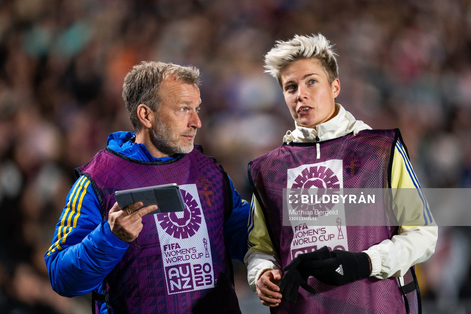 Performance manager Pontus Ekblom and Lina Hurtig of Sweden