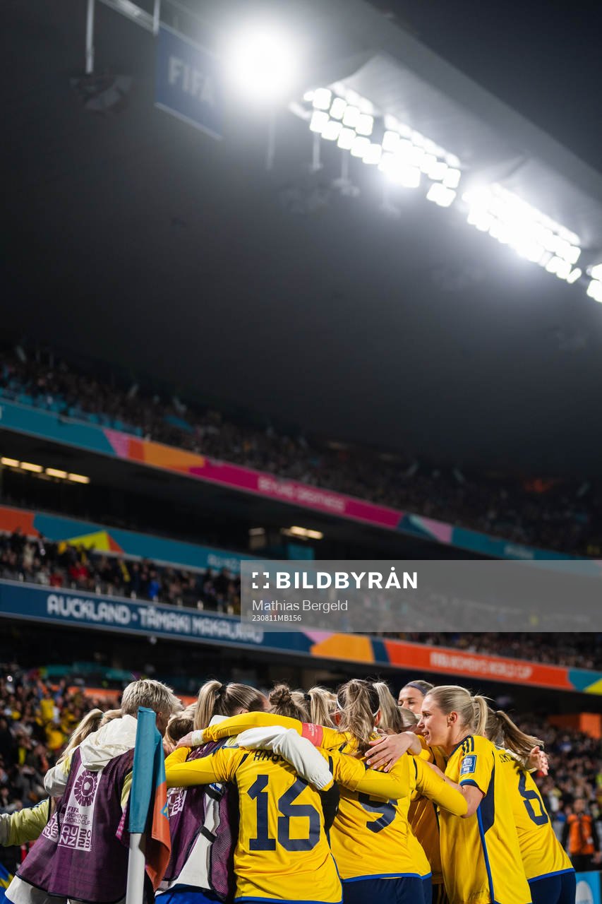 Filippa Angeldahl of Sweden celebrate with team mates