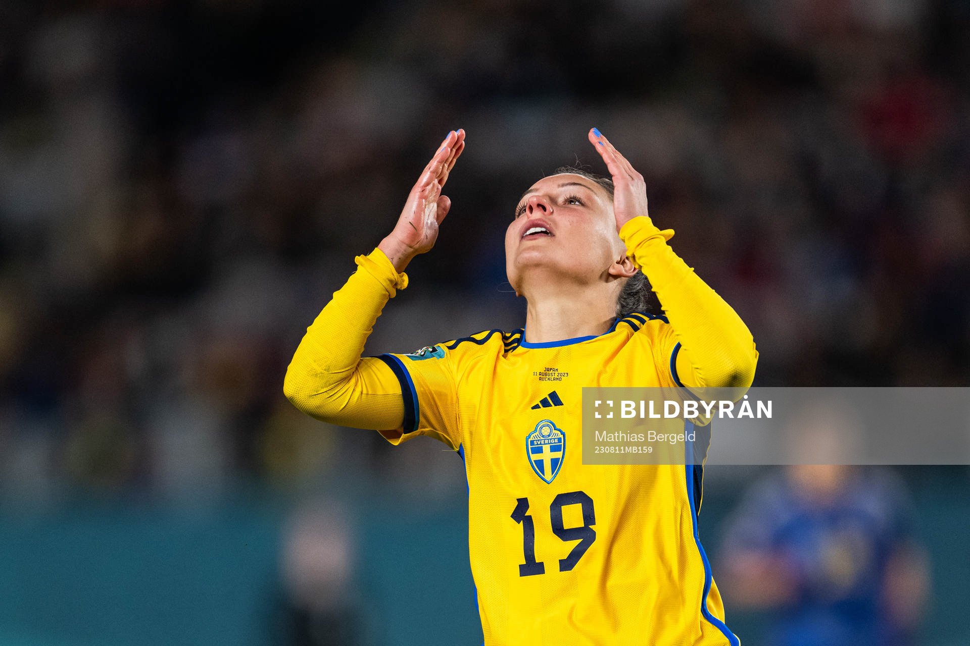 Johanna Rytting Kaneryd of Sweden looks dejected