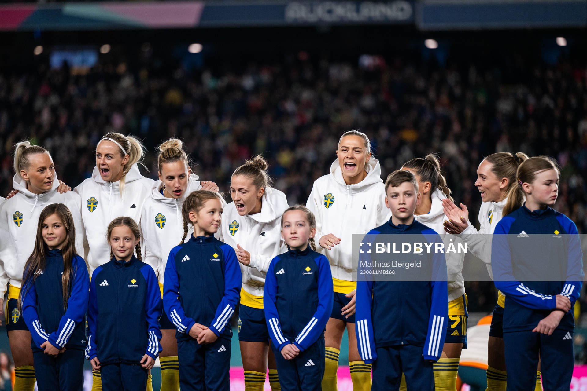 Stina Blackstenius, Amanda Ilestedt, Nathalie Björn,