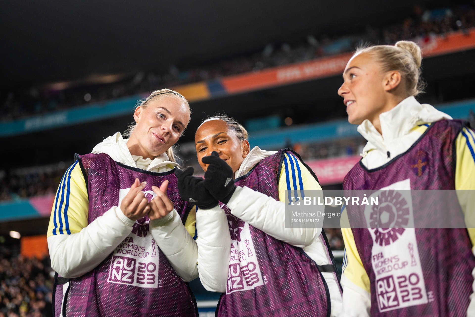 Stina Lennartsson, Madelen Janogy and Hanna Bennison of