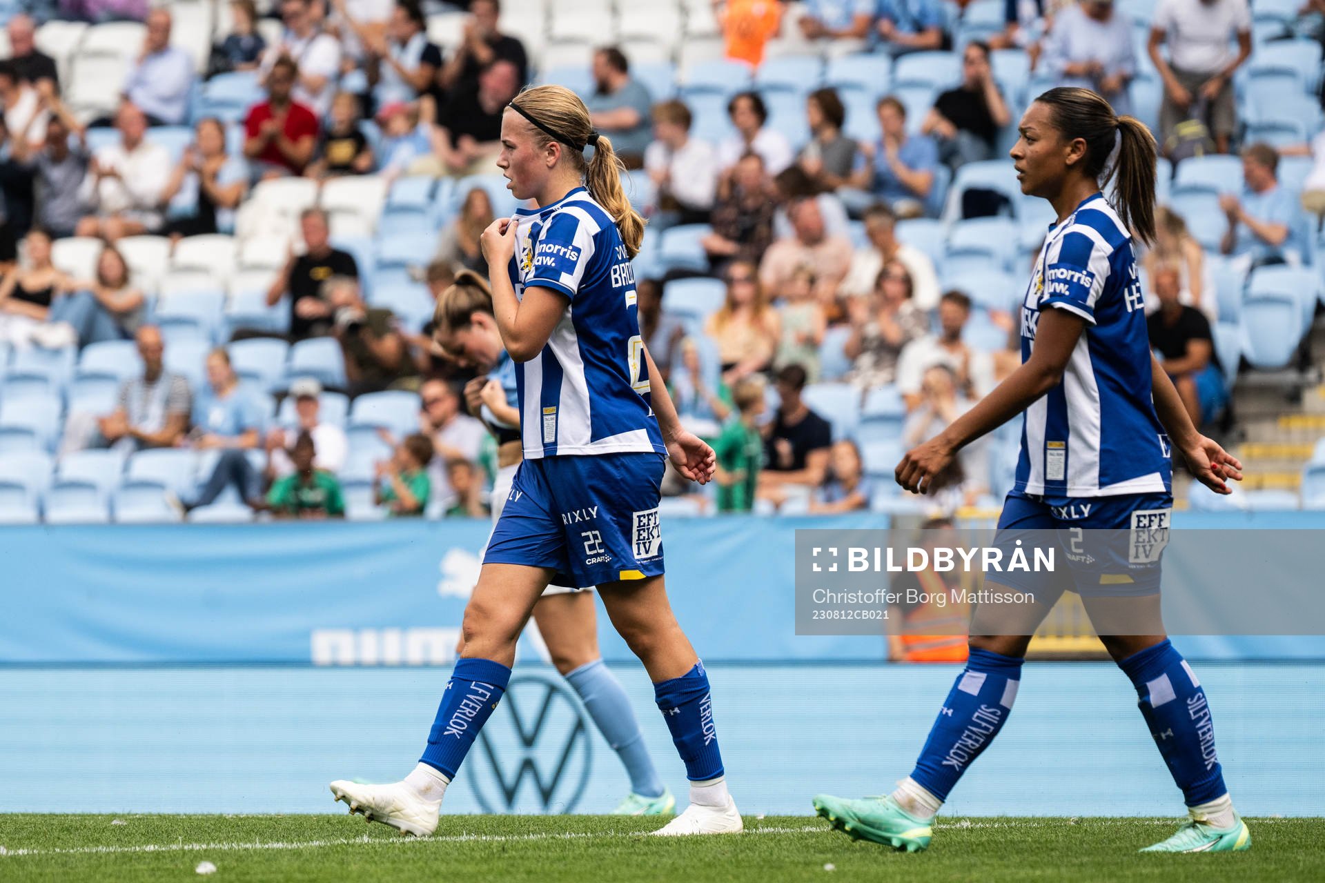 IFK Göteborgs Emma Broddheimer och Ashley Hellström deppar