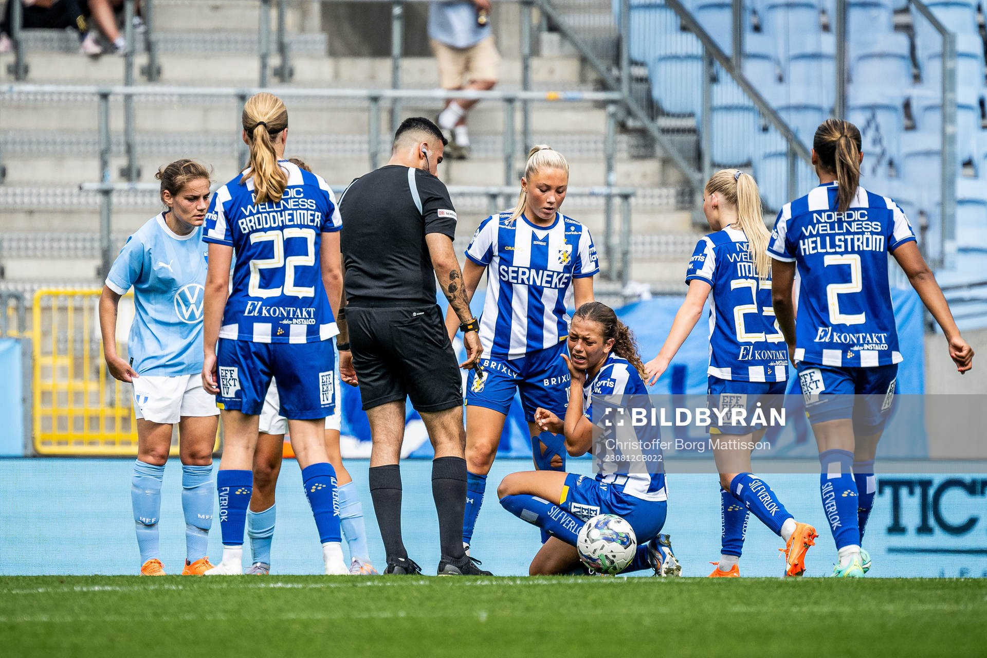IFK Göteborgs Filippa Andersson har ont