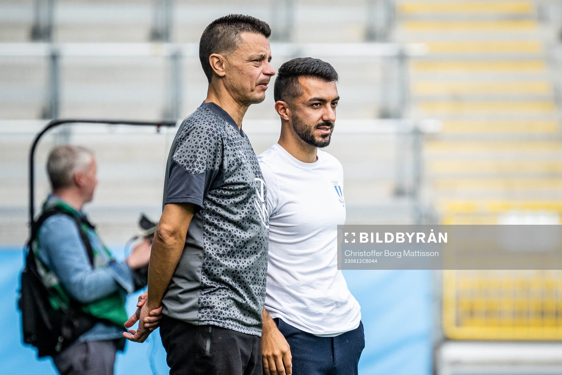 Malmö FFs assisterande tränare Fredrik Jahnfors och