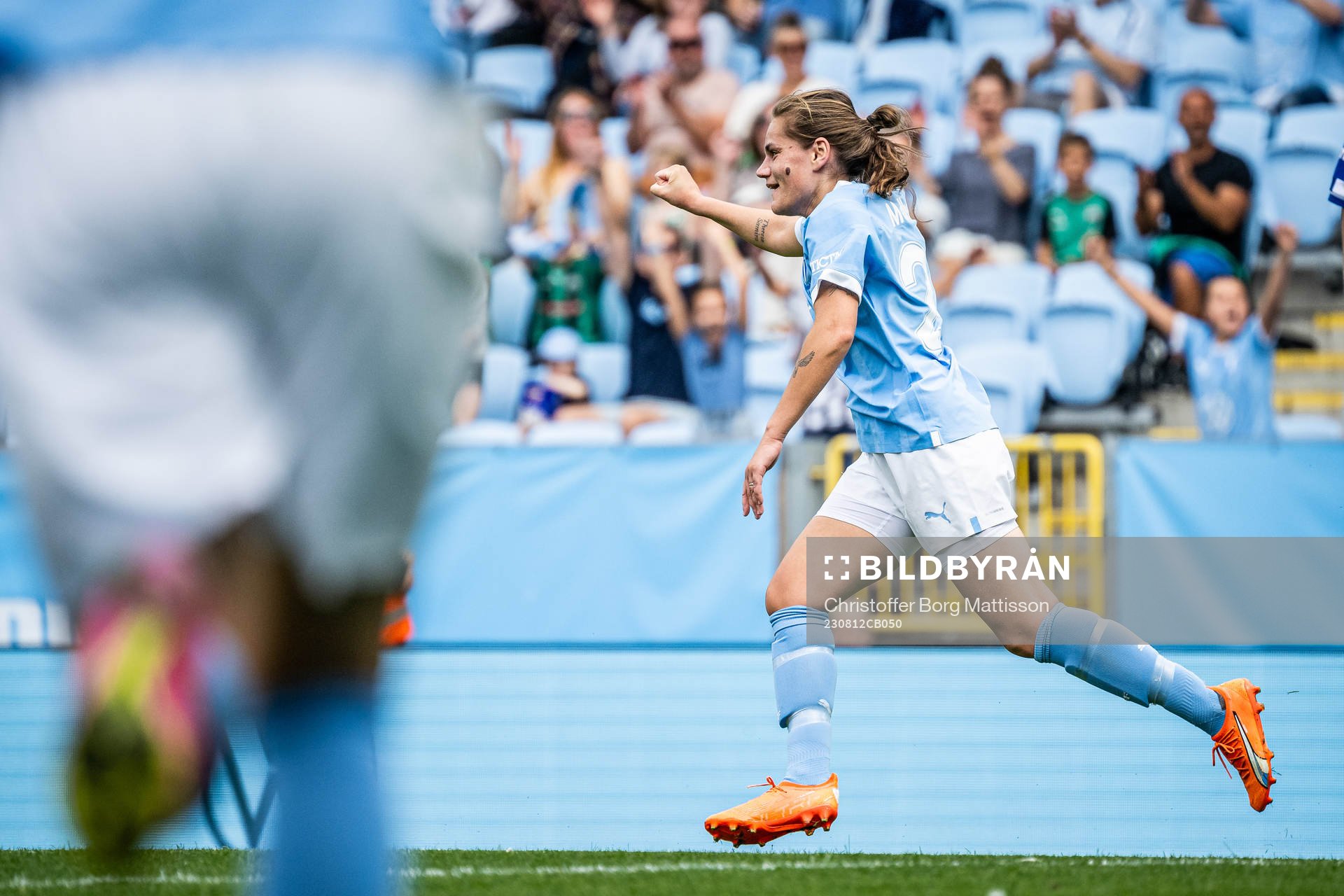 Malmö FFs Sarah Mellouk jublar