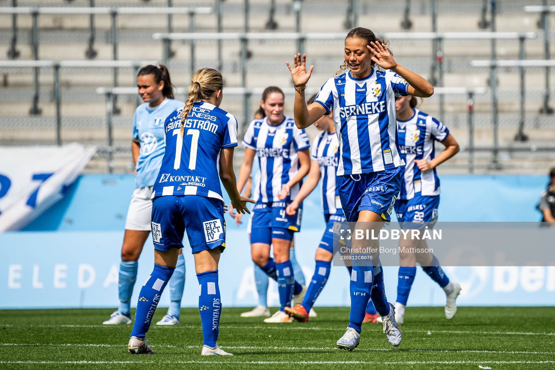 IFK Göteborgs Isabella Svanström jublar