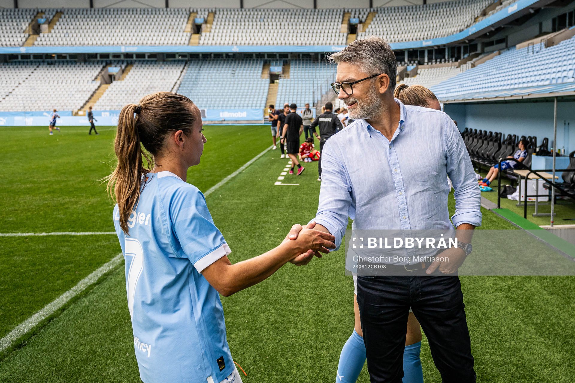 Malmö FFs Cornelia Lindgren och VD Niclas Carlnén