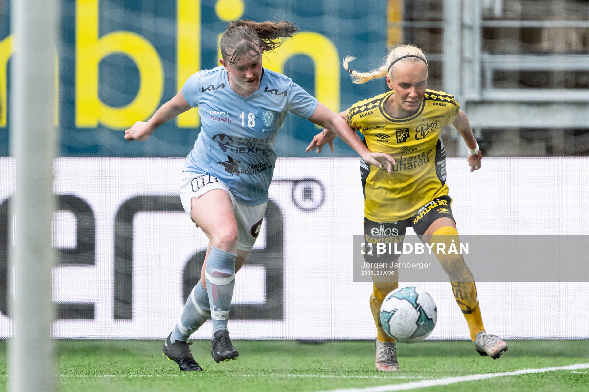 Vikens Åsa Olsson och Elfsborgs Tea Skoglund