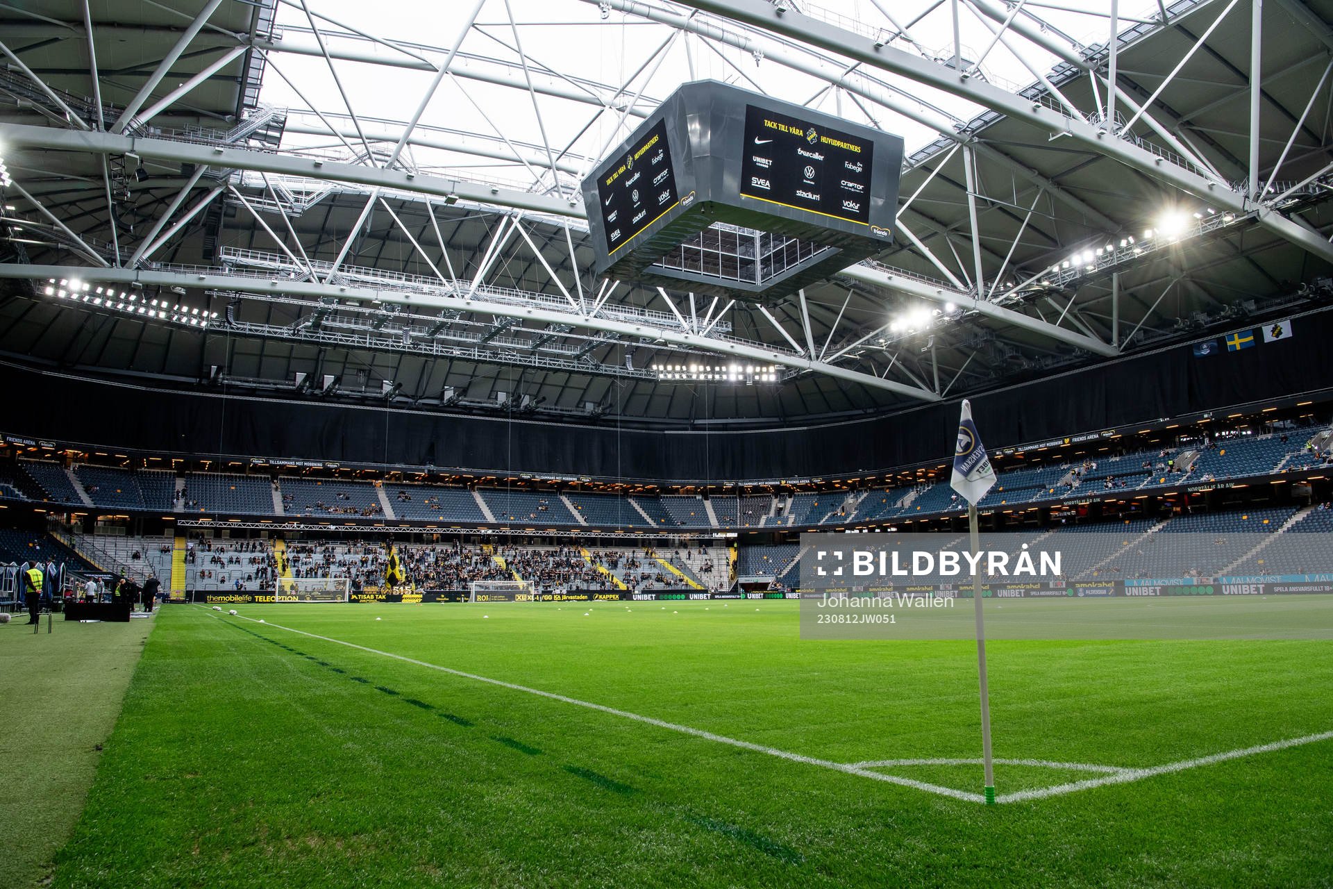Vy över Friends Arena