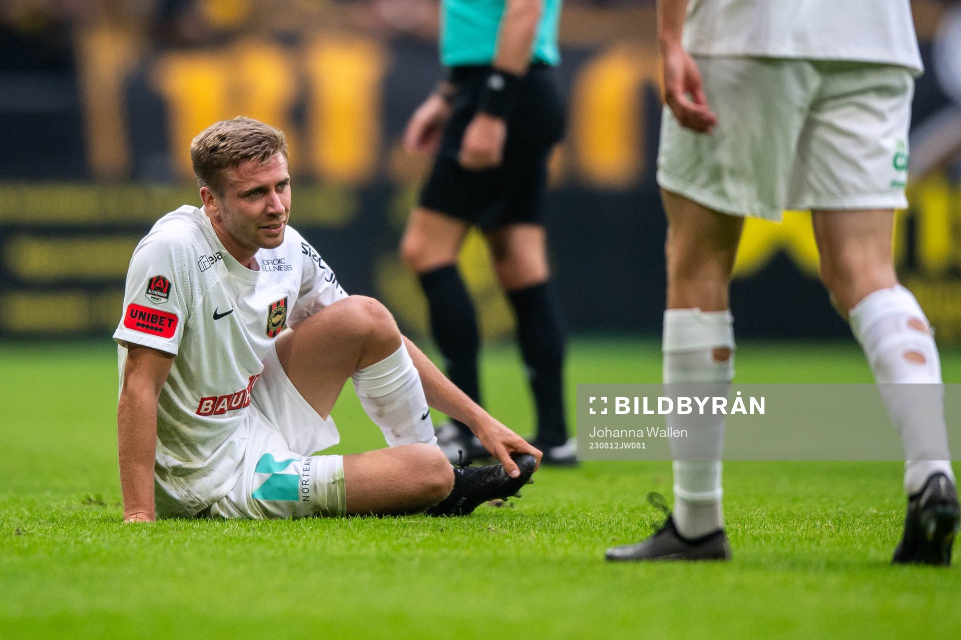 Brommapojkarnas Ludvig Fritzson har ont