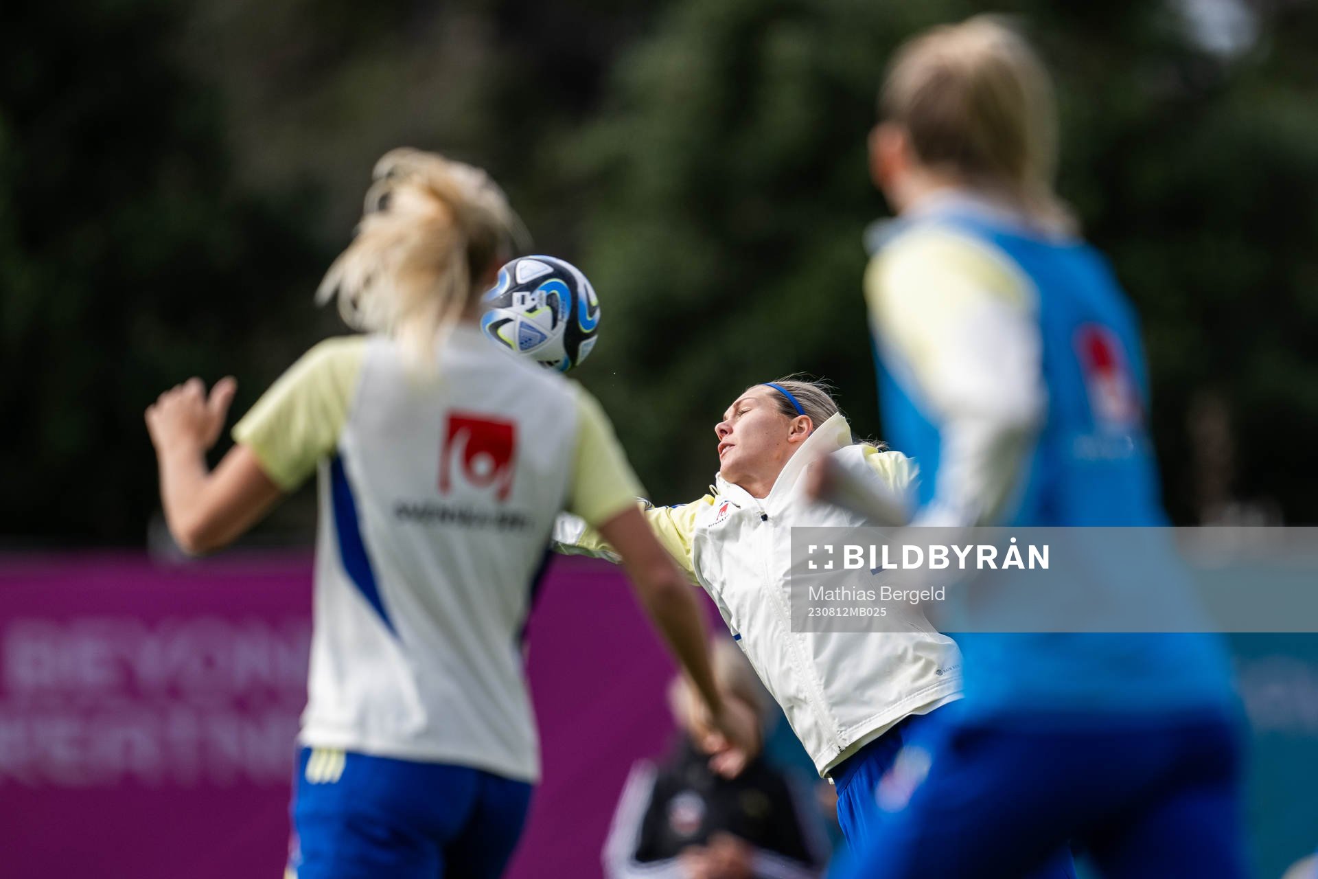 Goalkeeper Jennifer Falk of the Swedish women's national