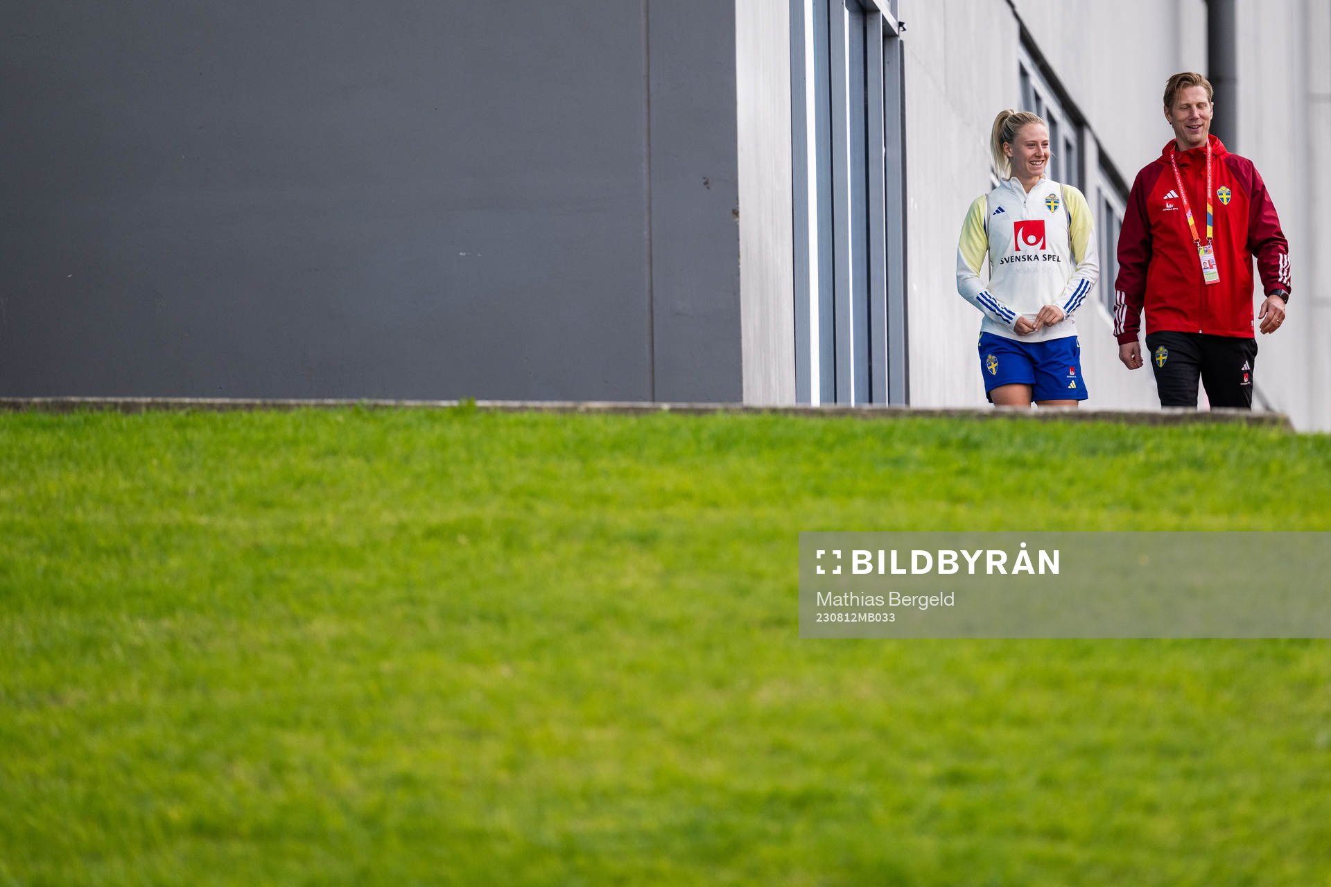 Rebecka Blomqvist and sports psychologist Rasmus Liljeblad