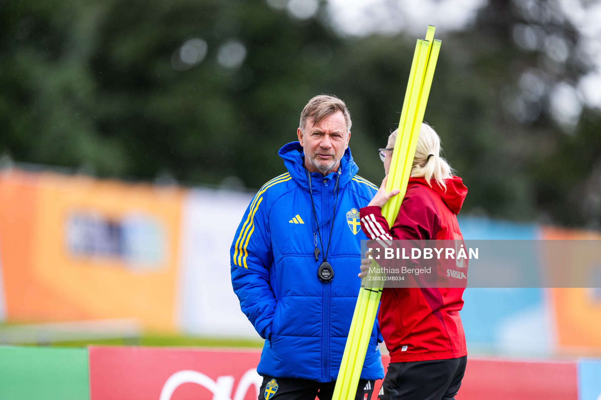 Head coach Peter Gerhardsson and assistant coach Victoria